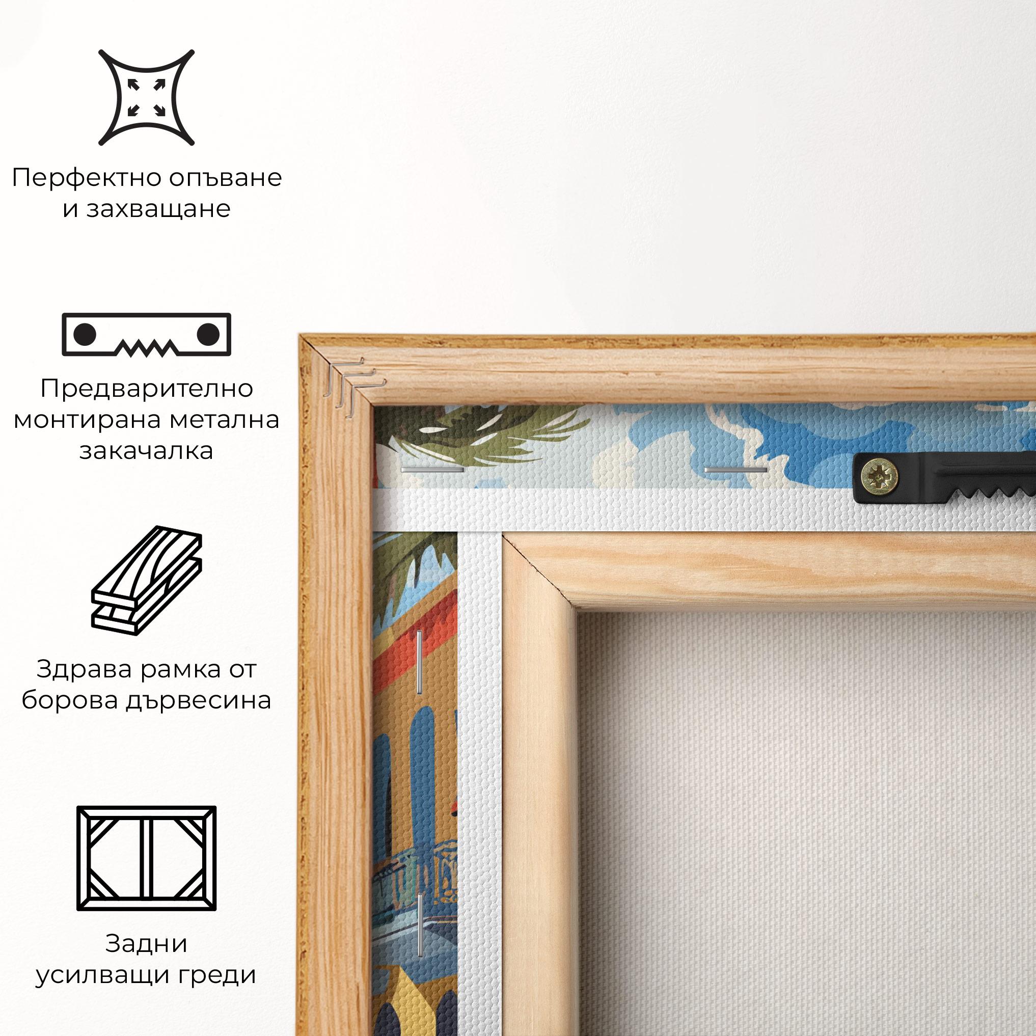 Картина на платно African Street mockup 5