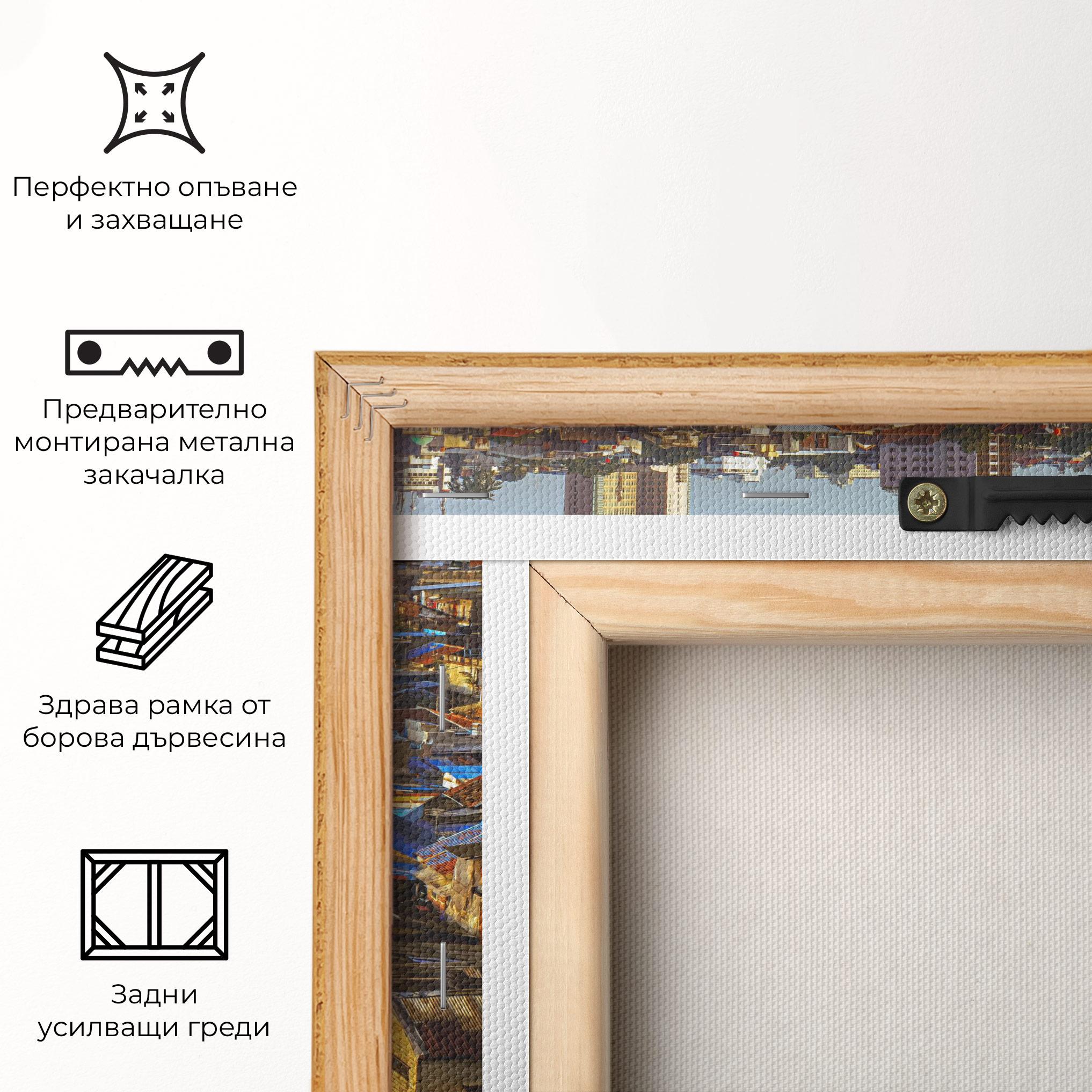 Картина на платно Bandung Golden Hour mockup 5