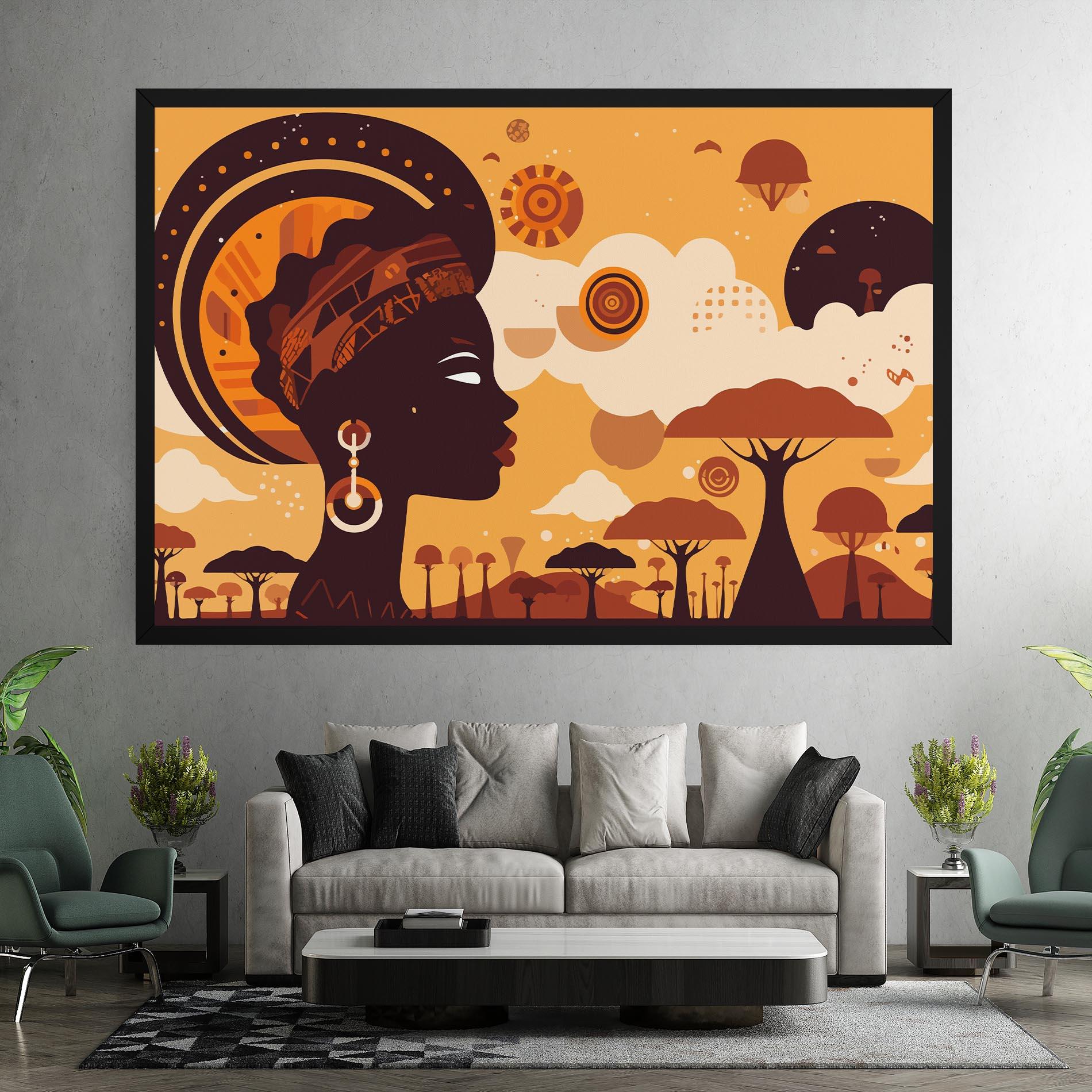 Картина на платно African Art mockup 7