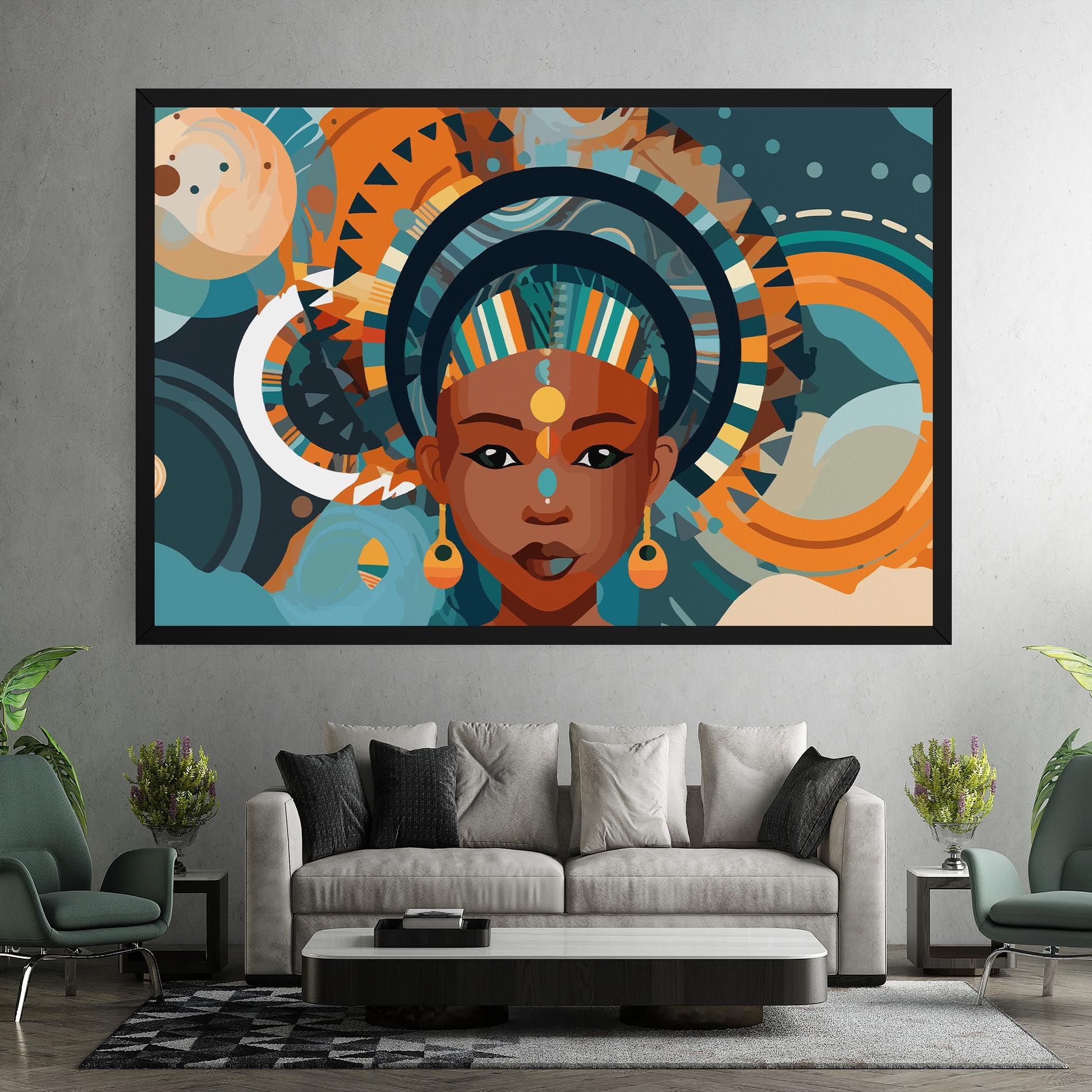 African Colorful Child mockup 7