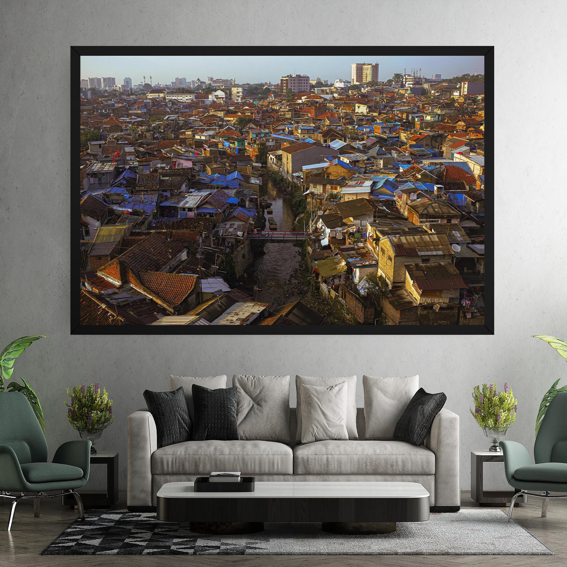 Картина на платно Bandung Golden Hour mockup 7