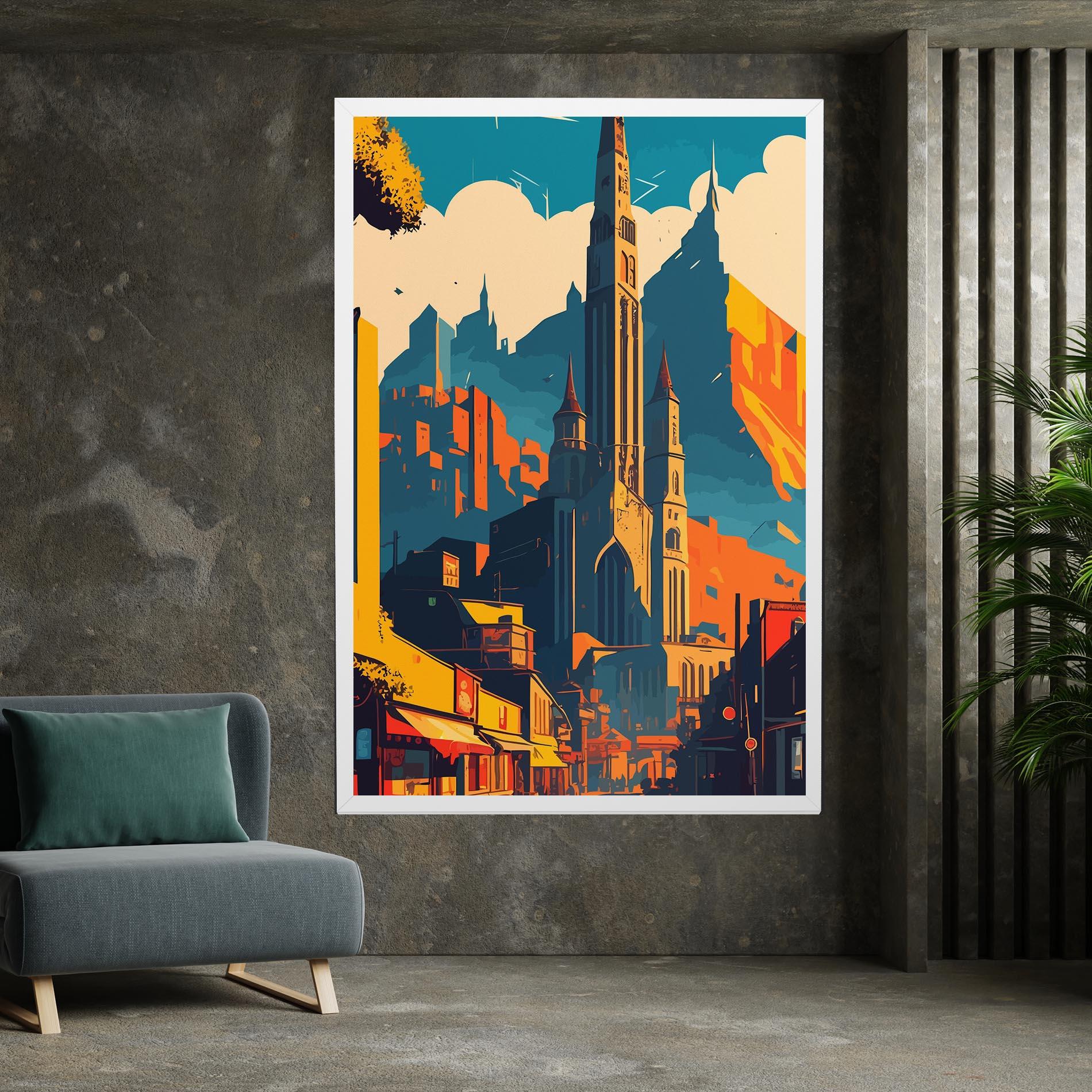 Картина на платно African Tower mockup 7