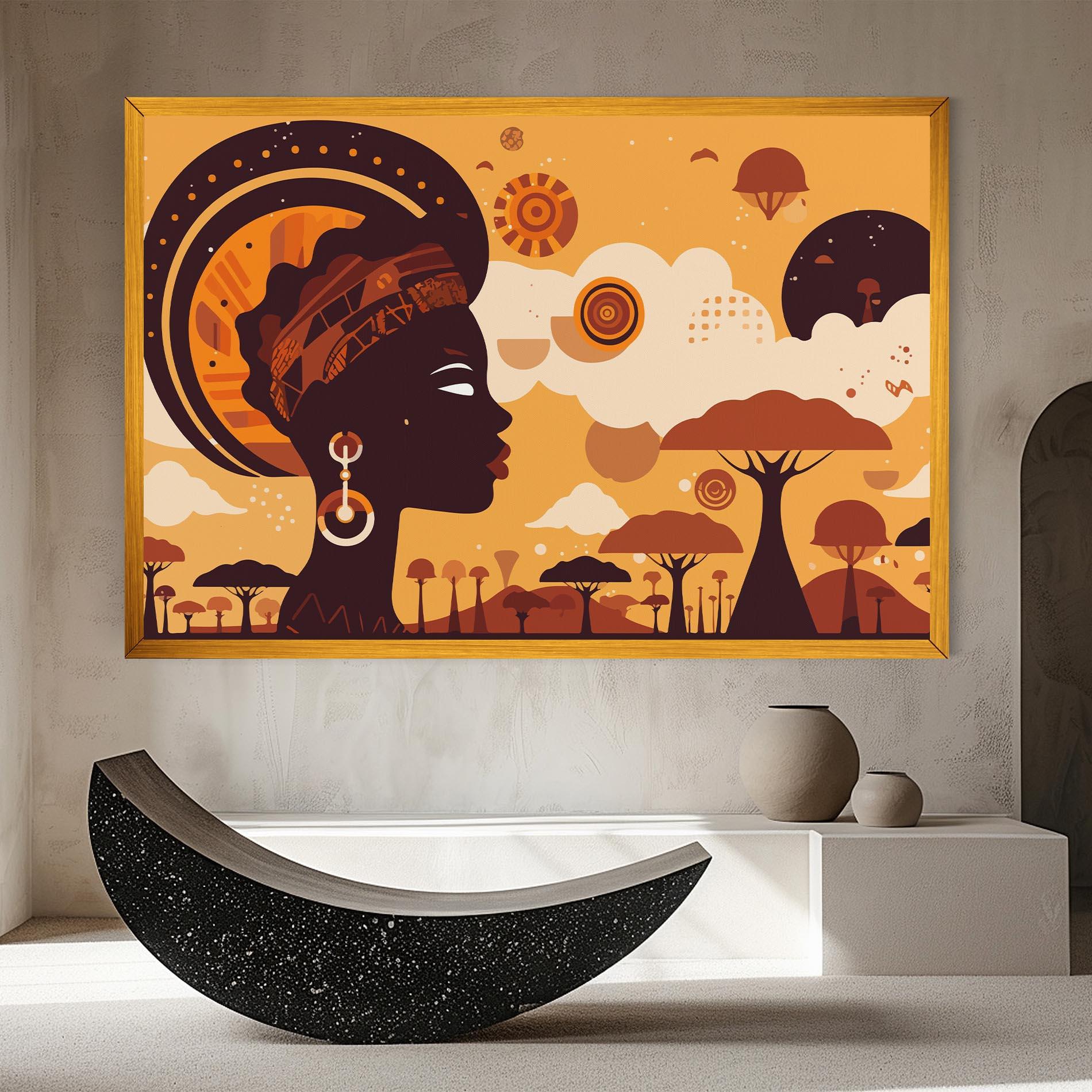 Картина на платно African Art mockup 8