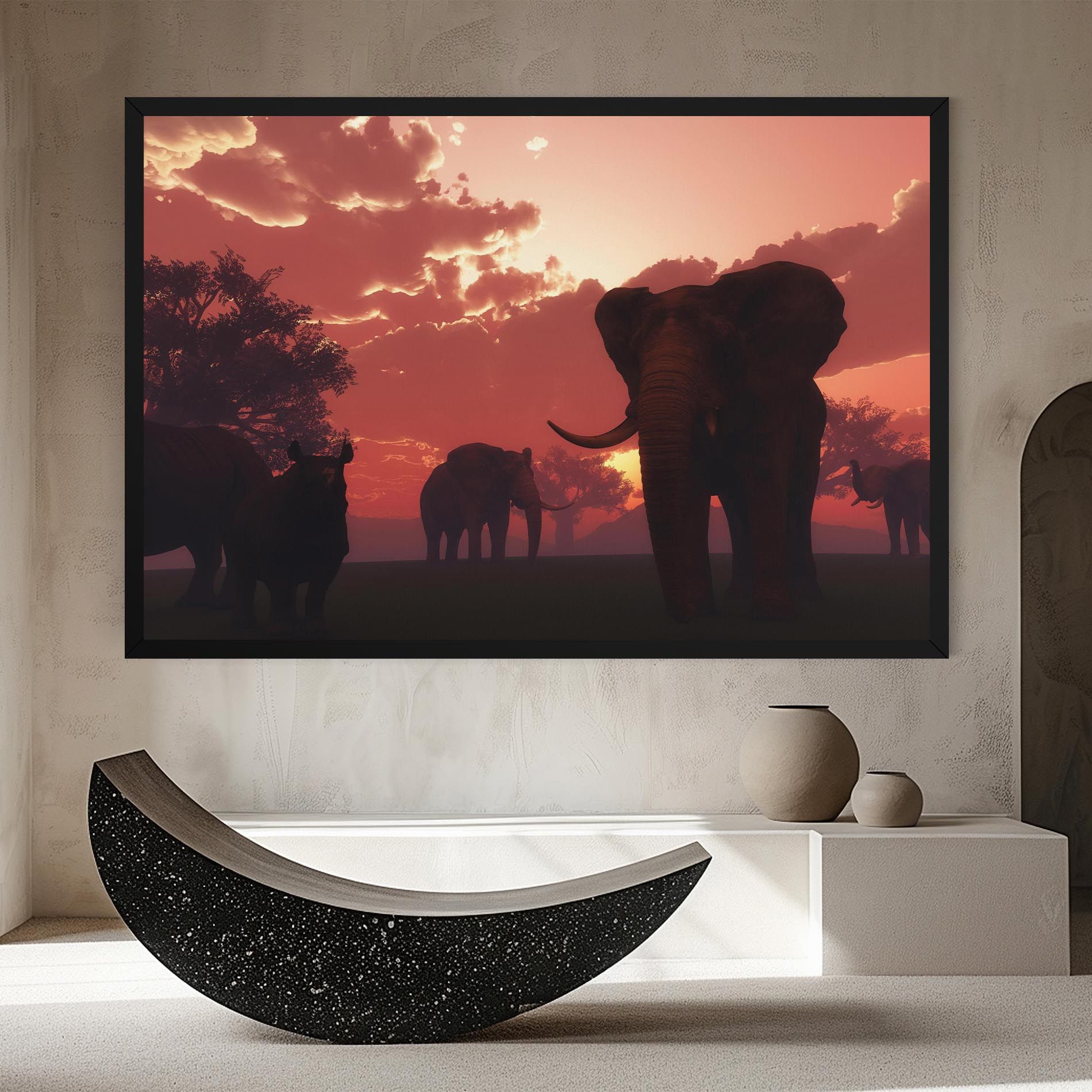 African Elephant View mockup 8
