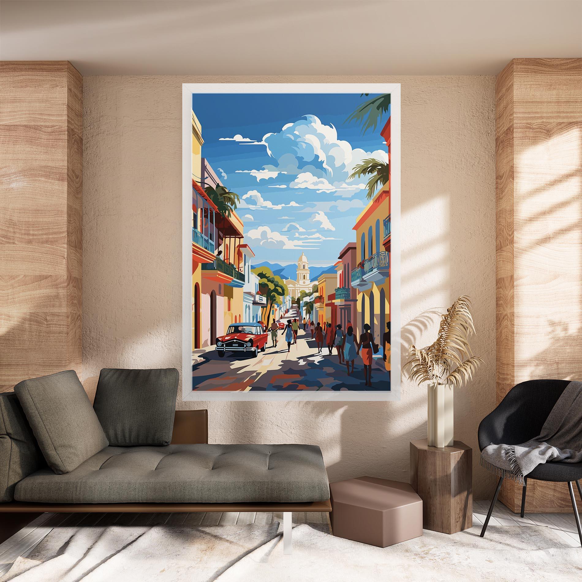 Картина на платно African Street mockup 8