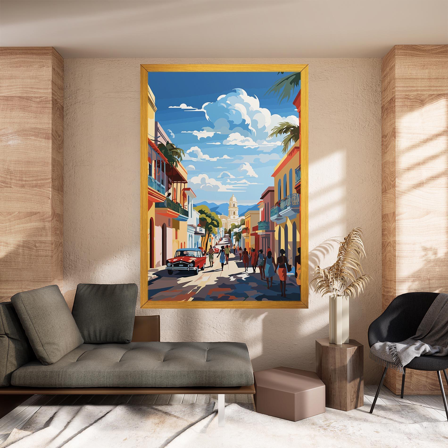 Картина на платно African Street mockup 8