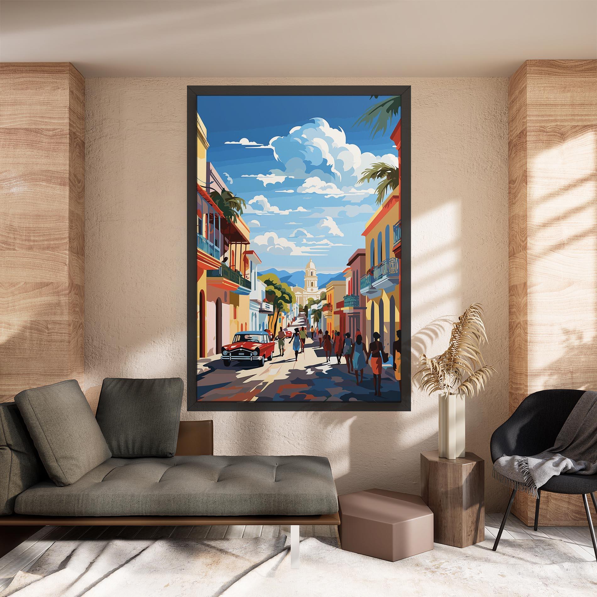 Картина на платно African Street mockup 8