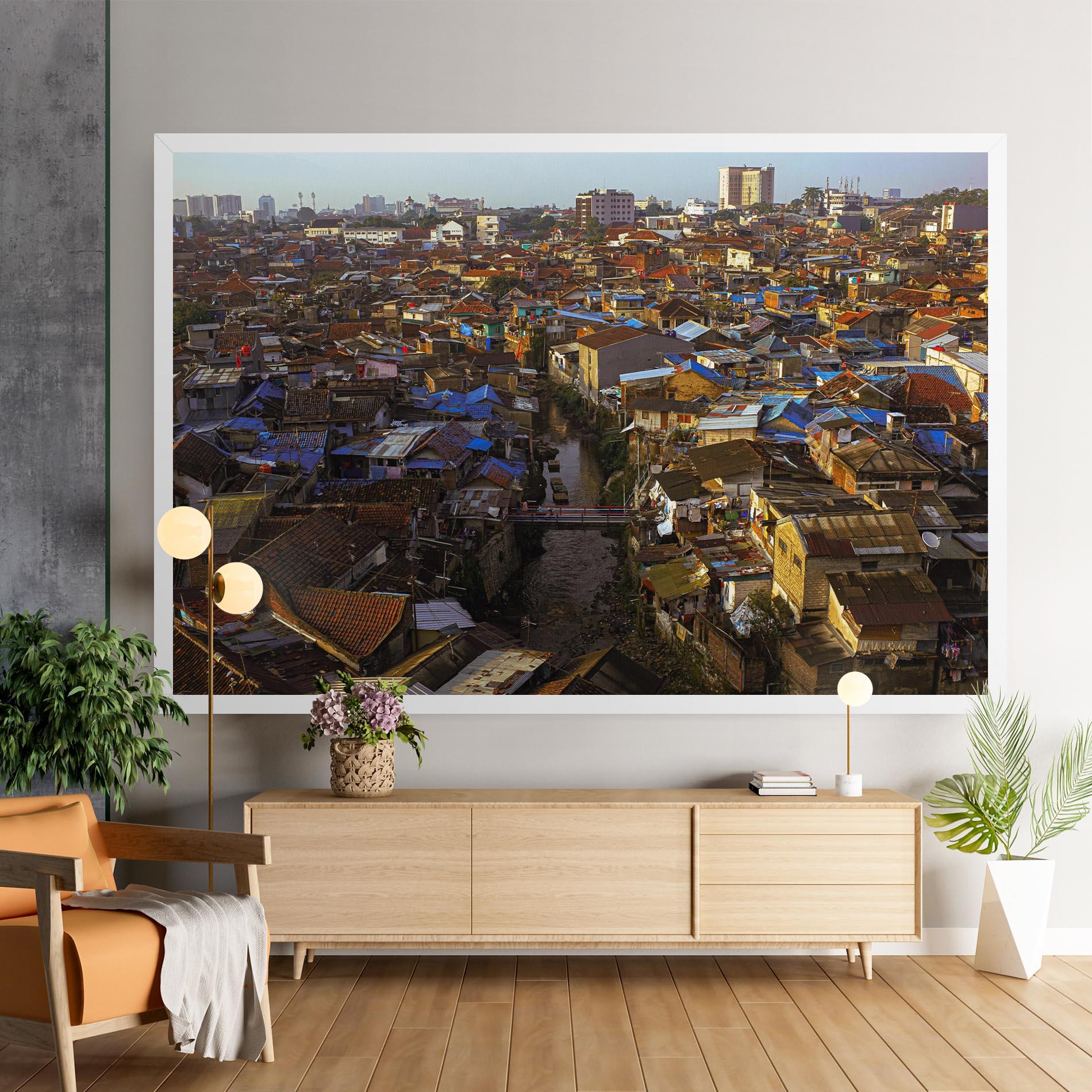 Картина на платно Bandung Golden Hour mockup 9