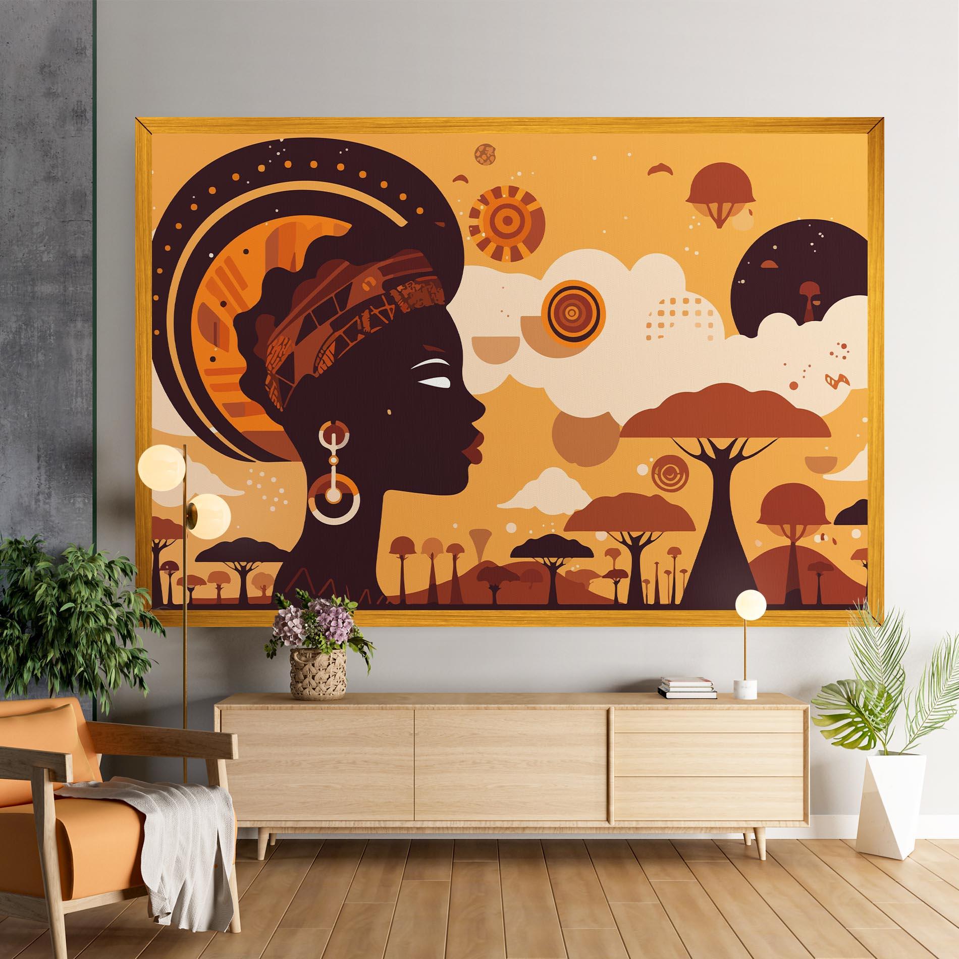 Картина на платно African Art mockup 9