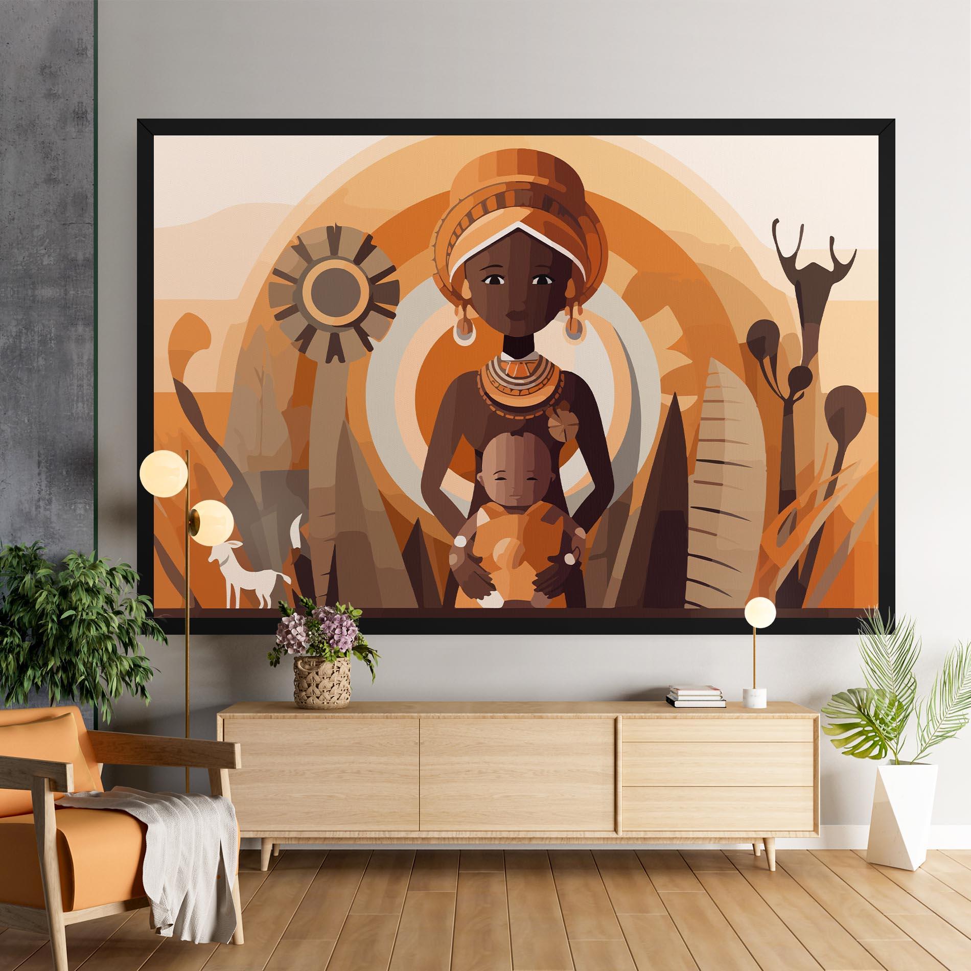 Картина на платно African Baby mockup 9