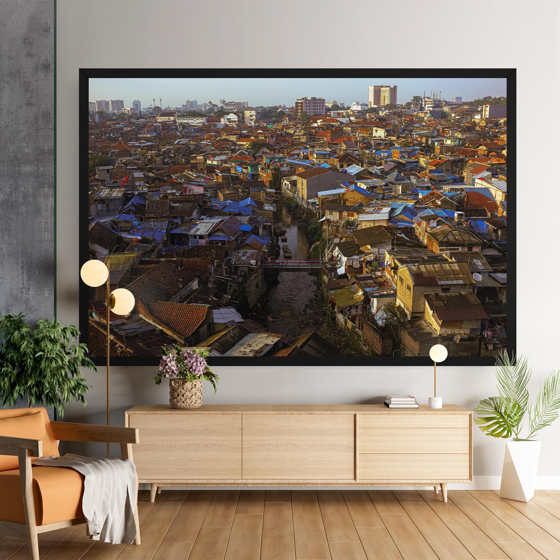 Картина на платно Bandung Golden Hour mockup 9