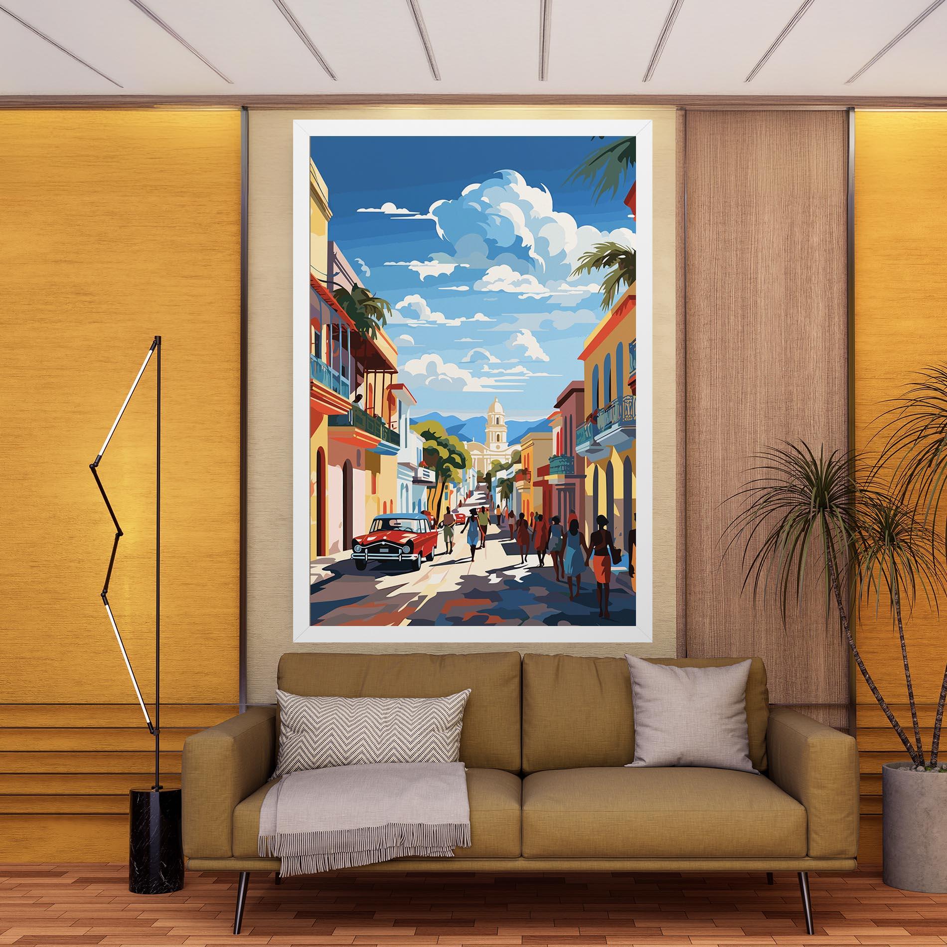 Картина на платно African Street mockup 9