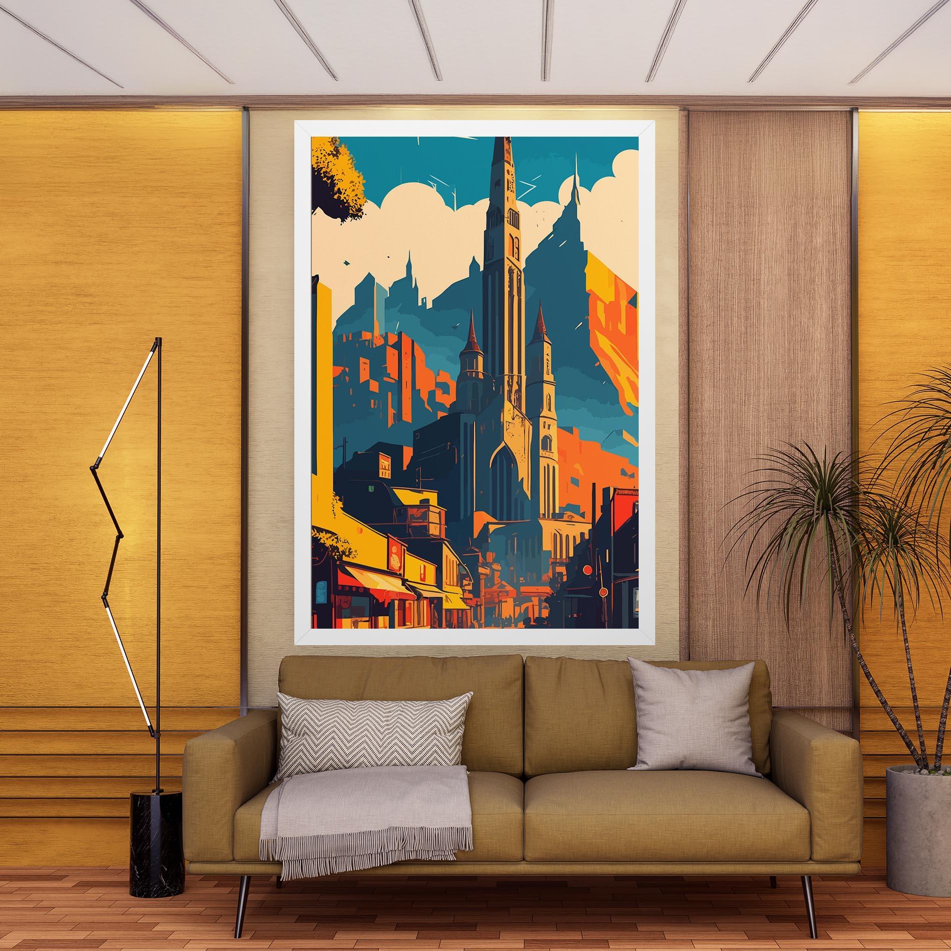 Картина на платно African Tower mockup 9