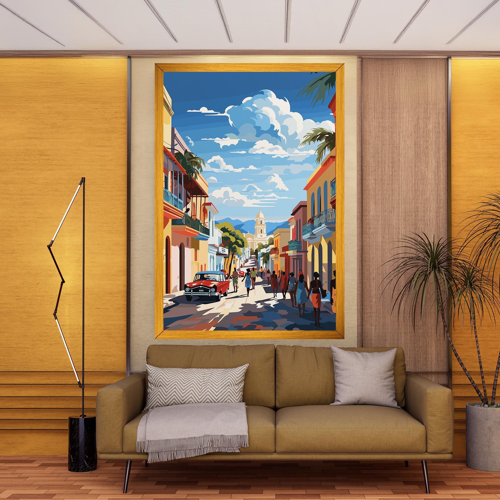 Картина на платно African Street mockup 9