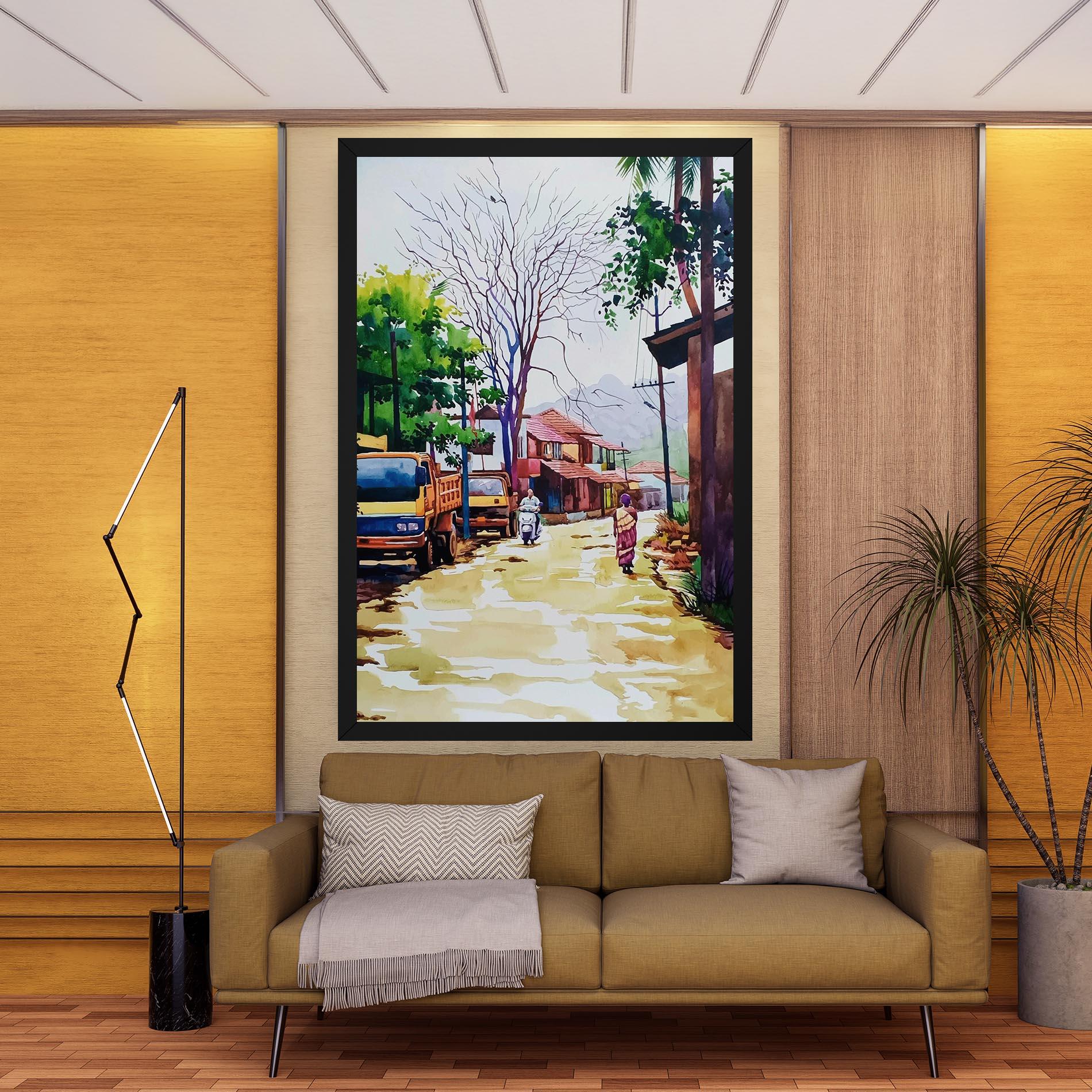 Картина на платно African City mockup 9