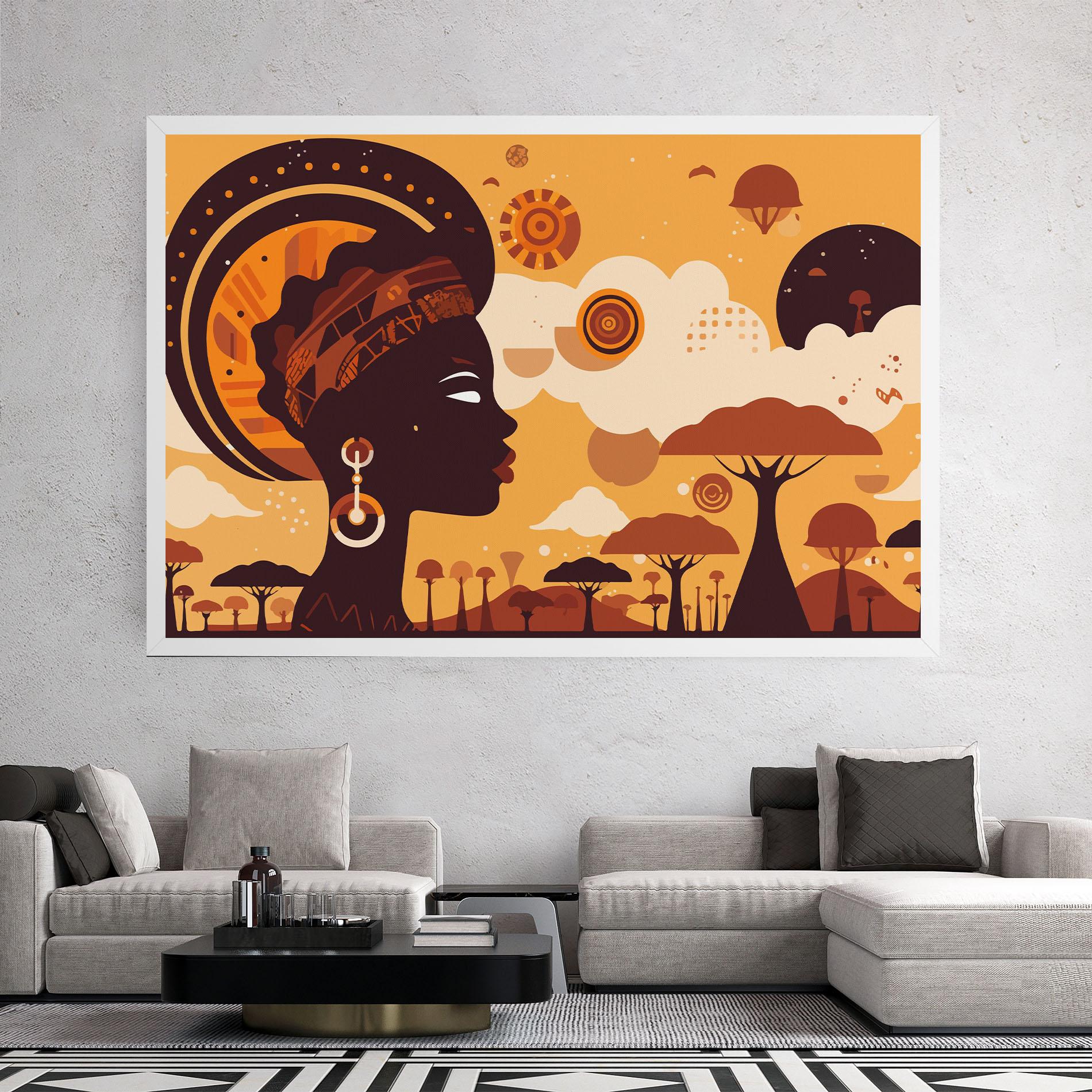 Картина на платно African Art mockup 2