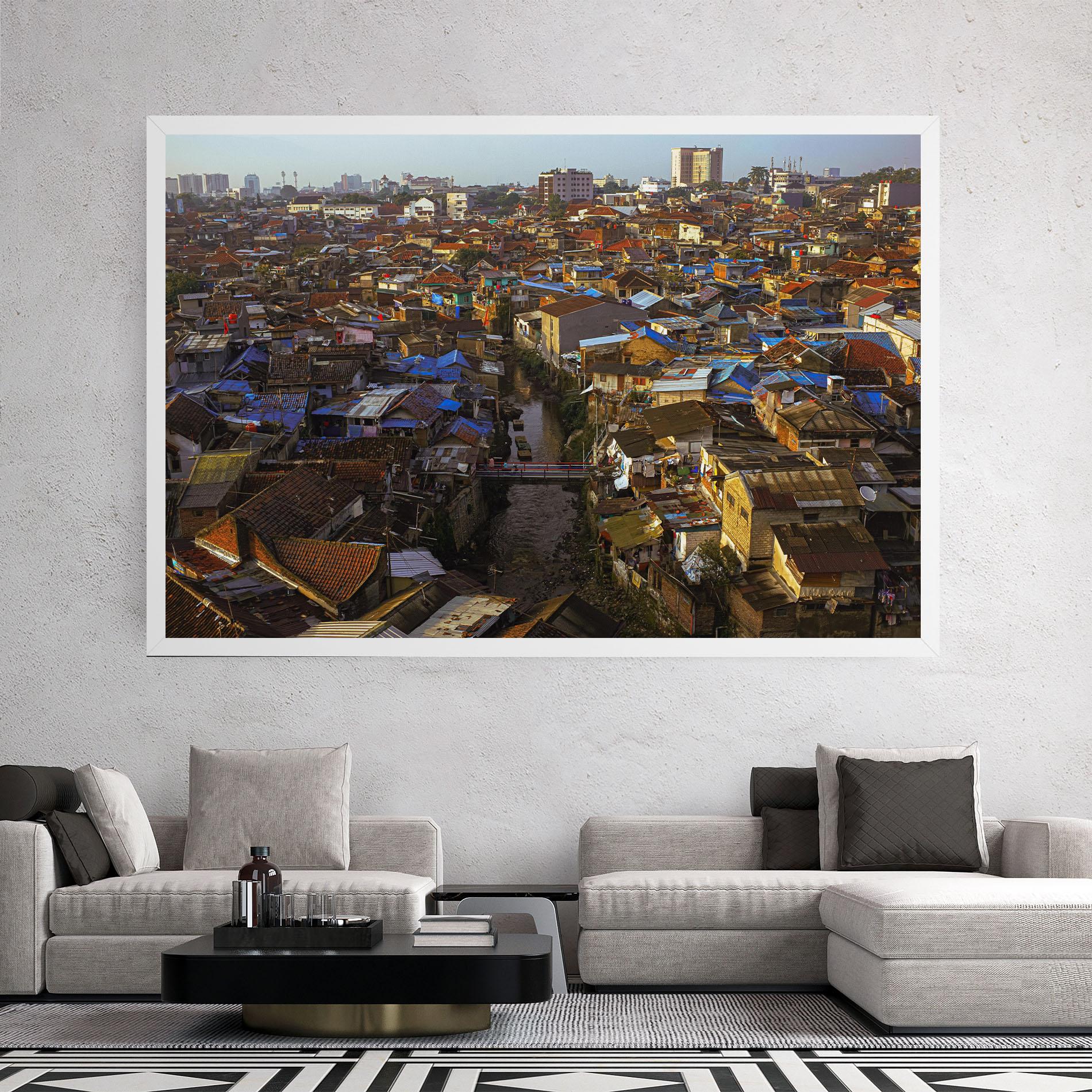 Картина на платно Bandung Golden Hour mockup 2