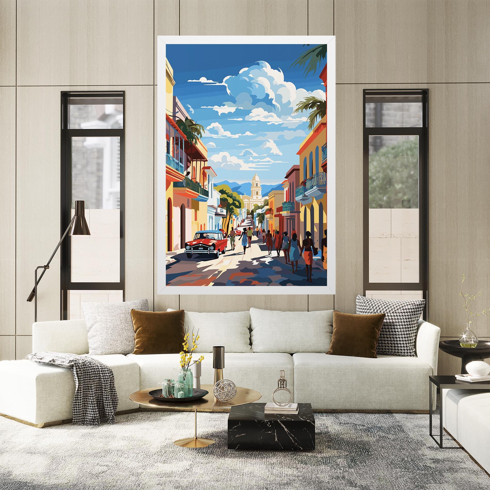 Картина на платно African Street mockup 2