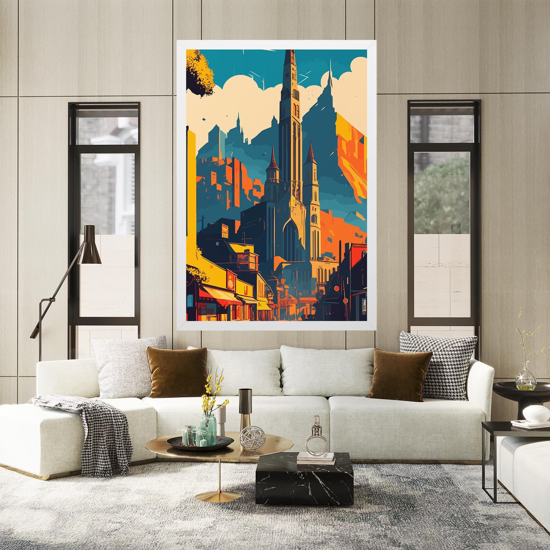 Картина на платно African Tower mockup 2