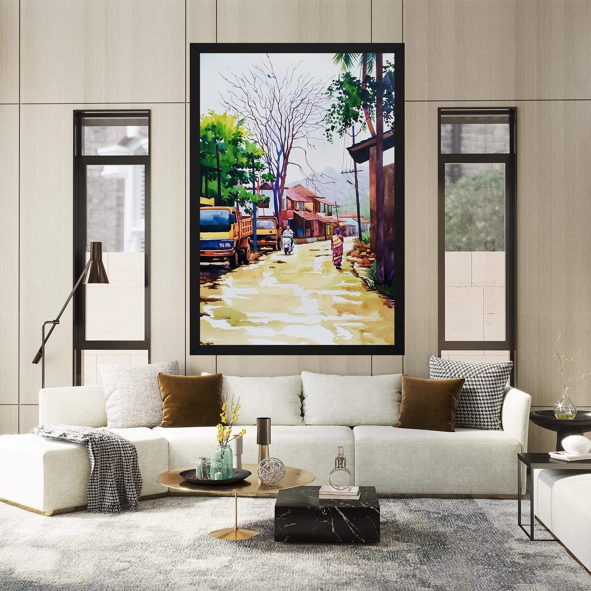 Картина на платно African City mockup 2