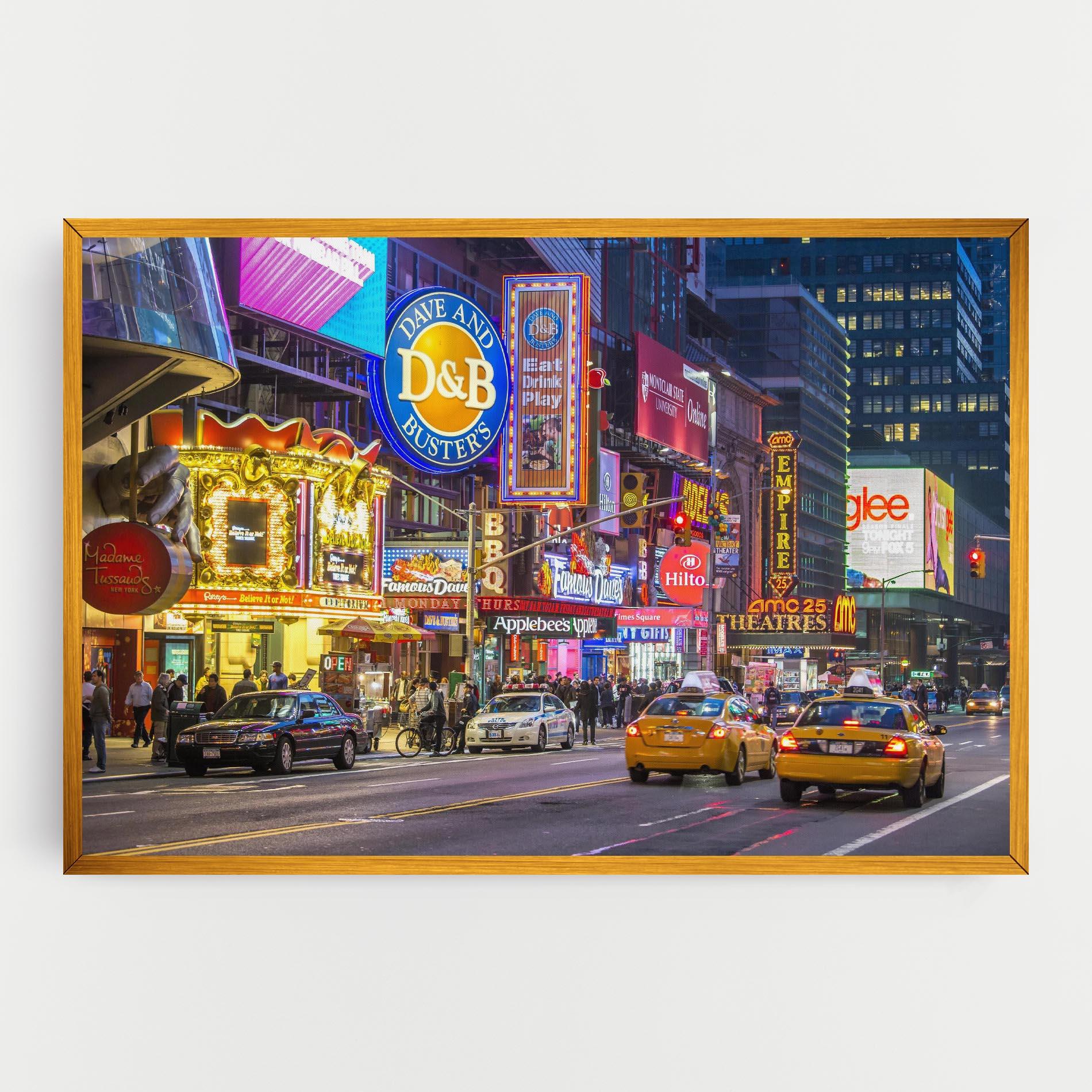 Картина на платно New York Lights mockup 0