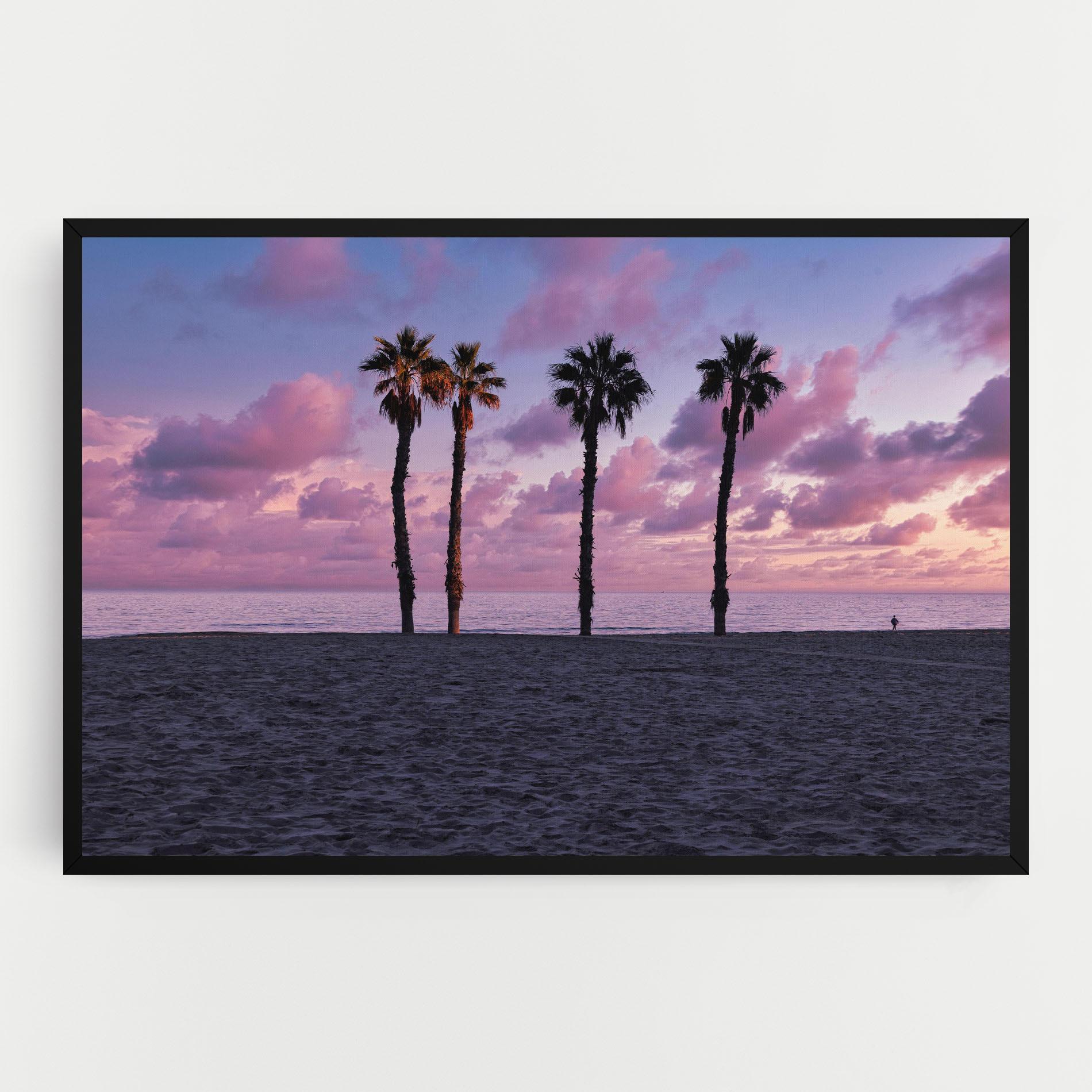 Картина на платно Palm Trees Beach mockup 0