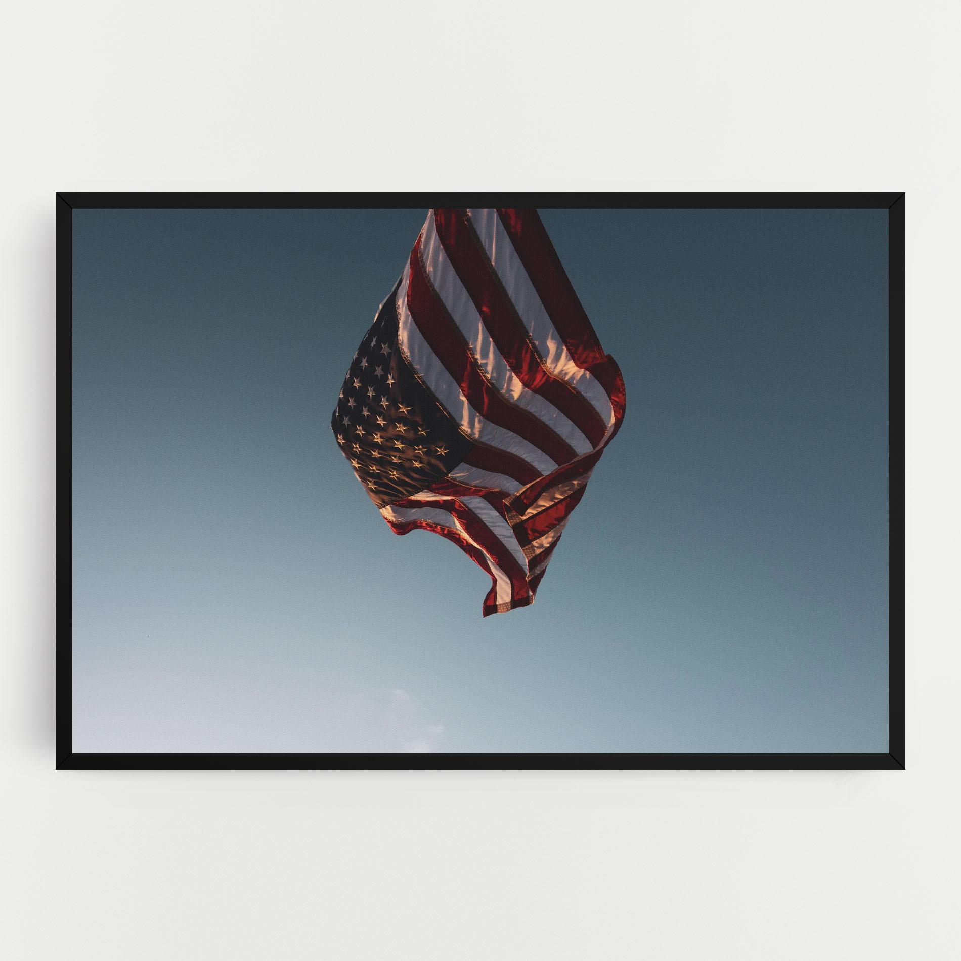 Картина на платно Usa Flag mockup 0