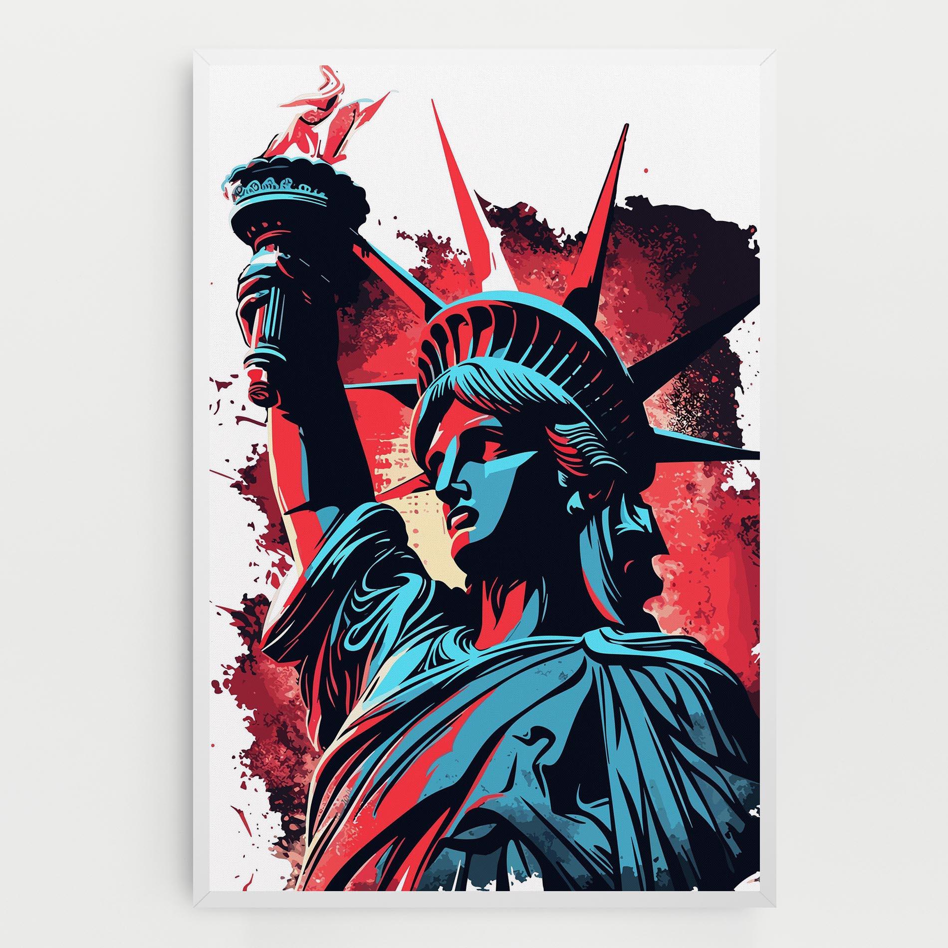 Картина на платно Liberty Statue Art mockup 0
