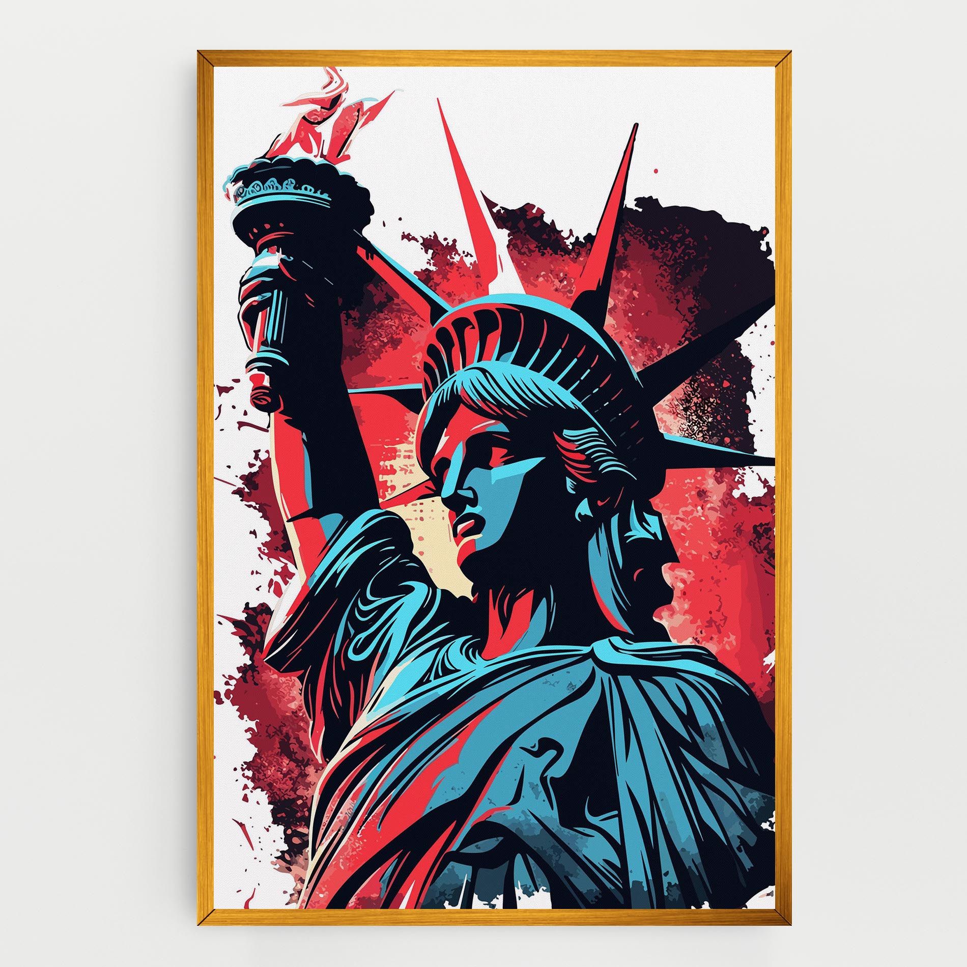 Liberty Statue Art mockup 0
