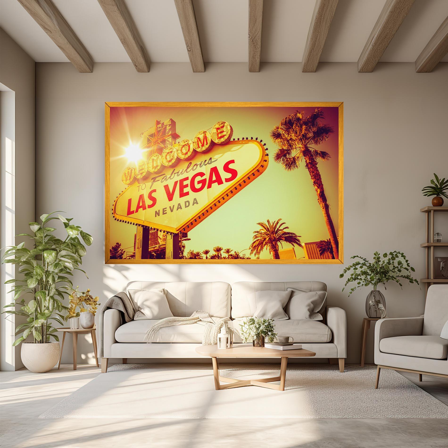 Картина на платно Las Vegas Nevada mockup 6