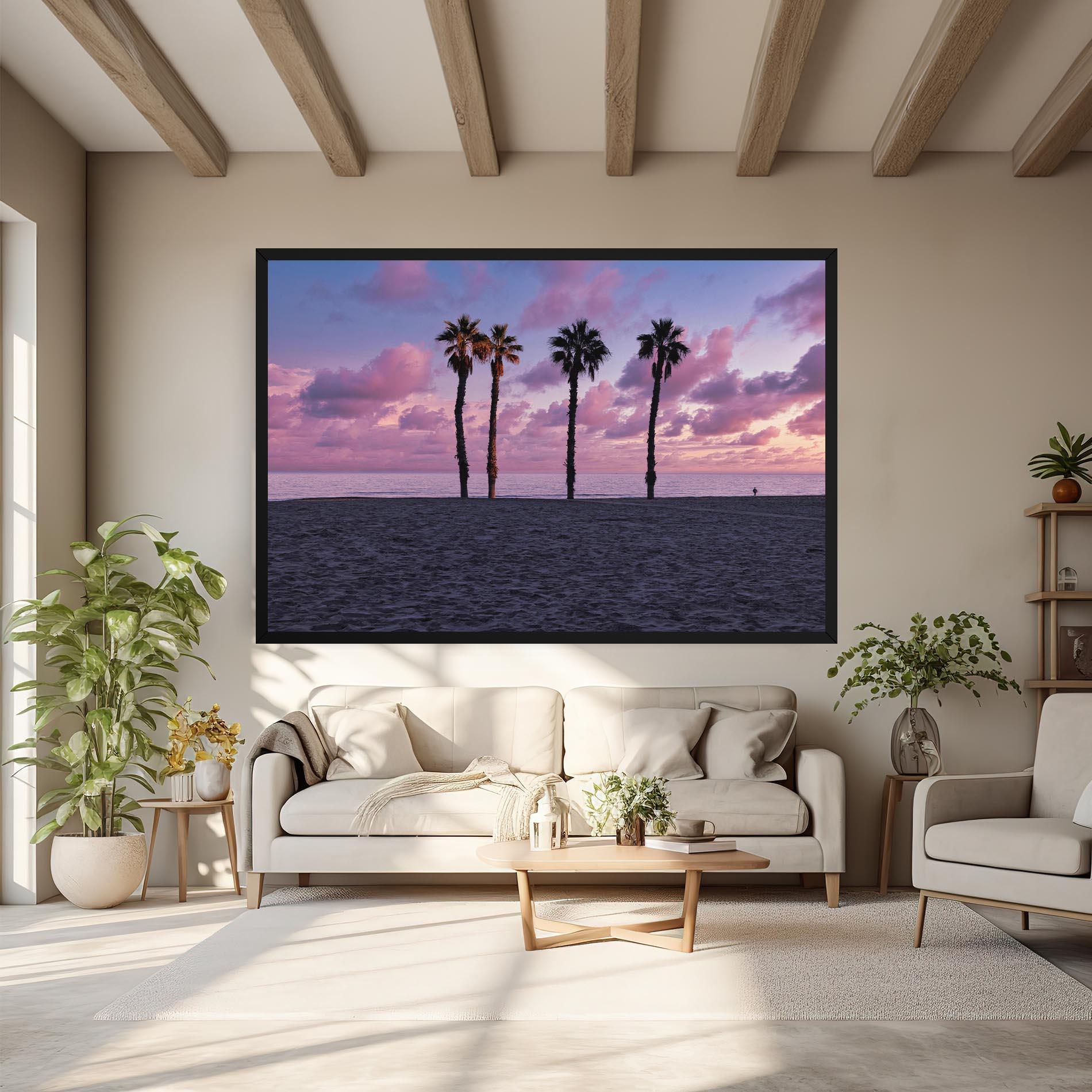 Картина на платно Palm Trees Beach mockup 6