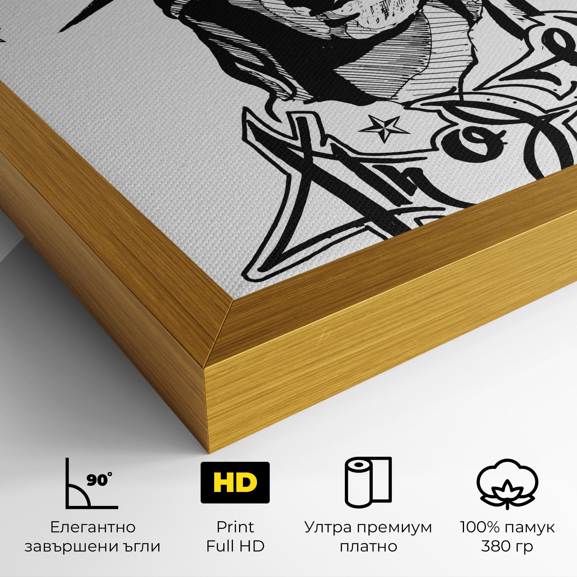 Картина на платно Head Of Liberty Statue mockup 4