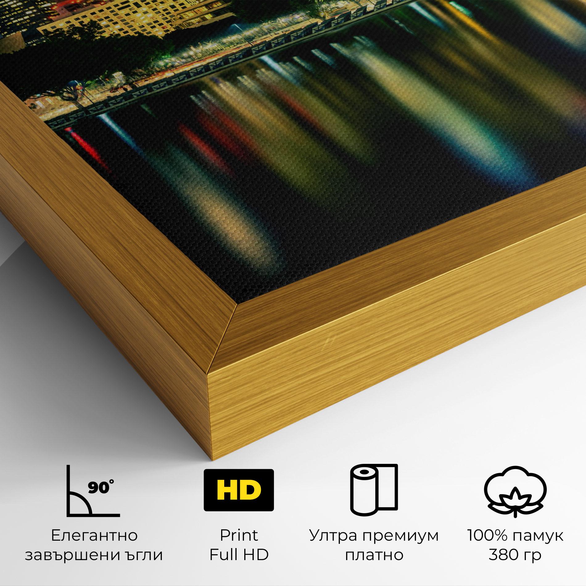 Картина на платно Los Angeles Night mockup 4