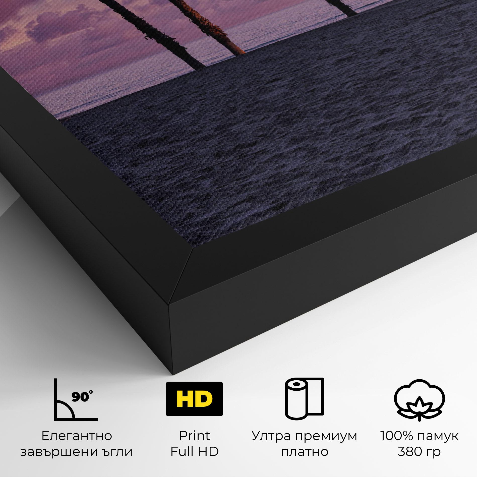 Картина на платно Palm Trees Beach mockup 4