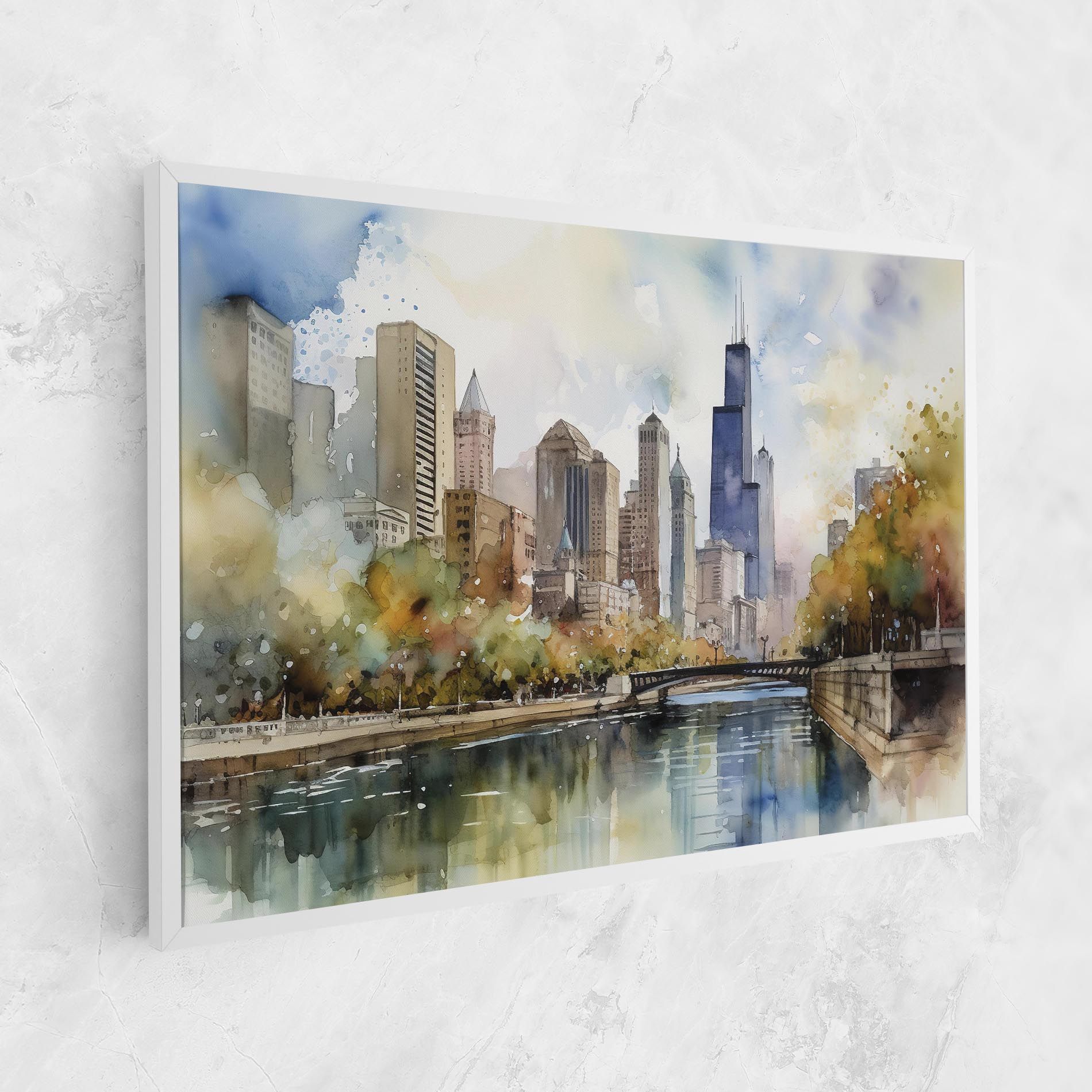 City Skyline Painting mockup 1