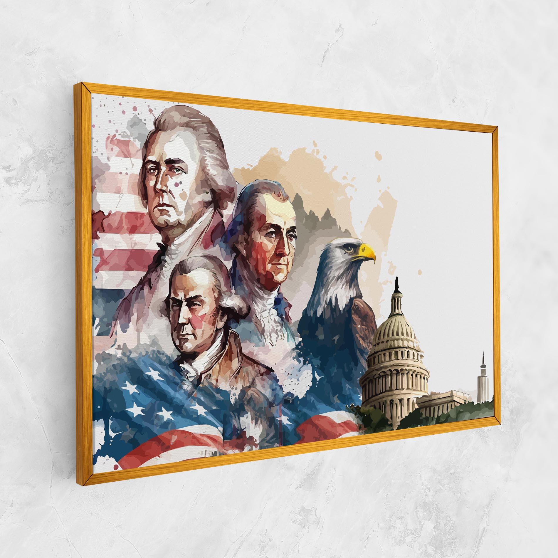 Картина на платно American Flag Art mockup 1