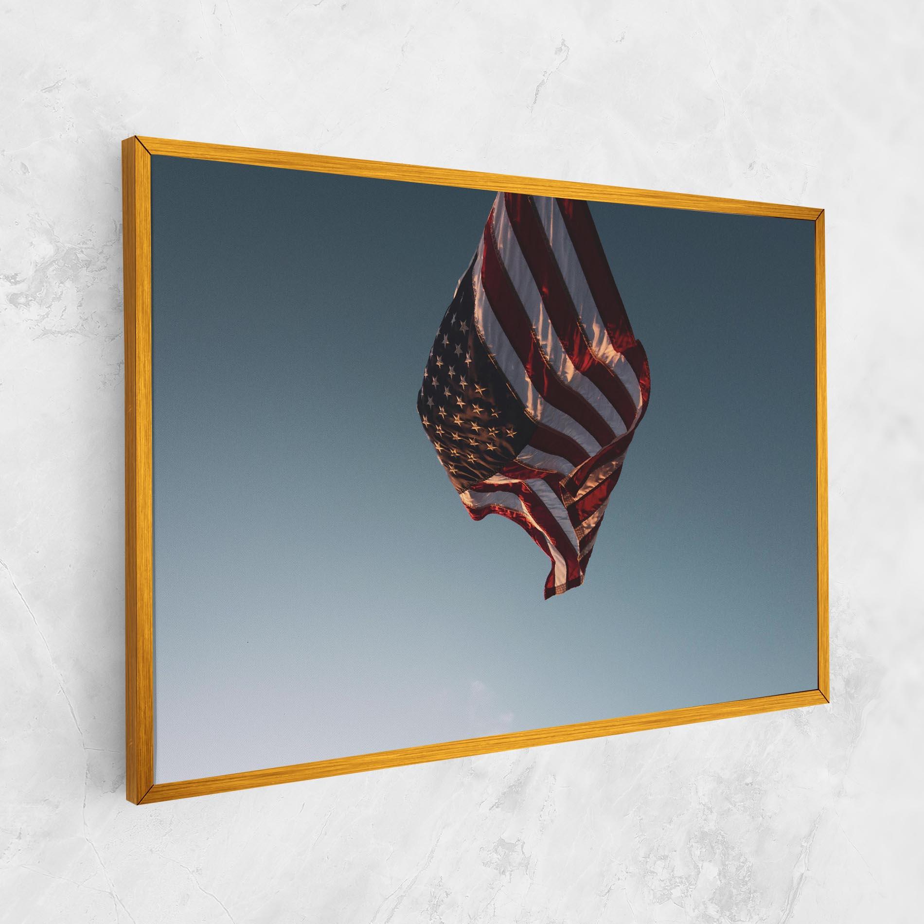 Картина на платно Usa Flag mockup 1