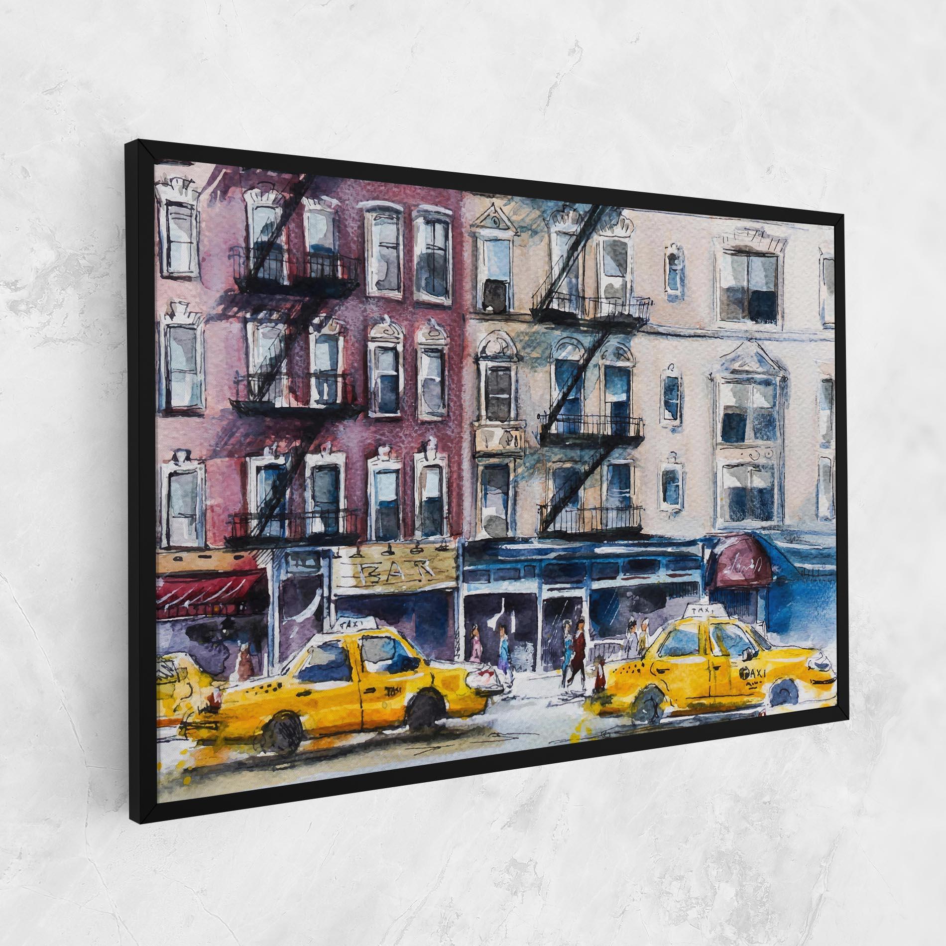 Картина на платно Newyork Taxi mockup 1