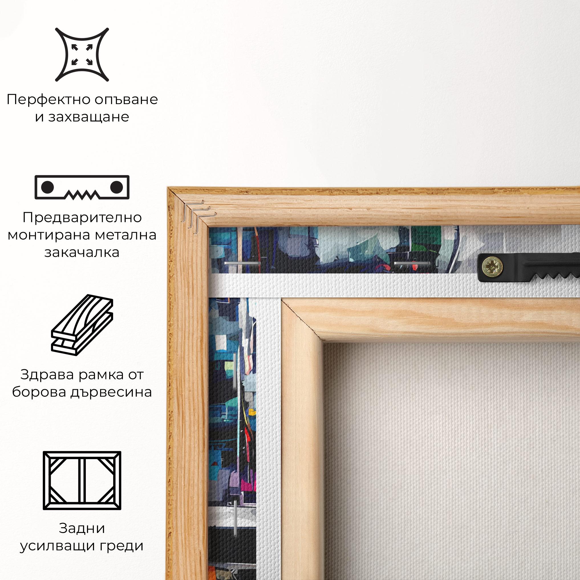 Картина на платно Grunge City Street mockup 5