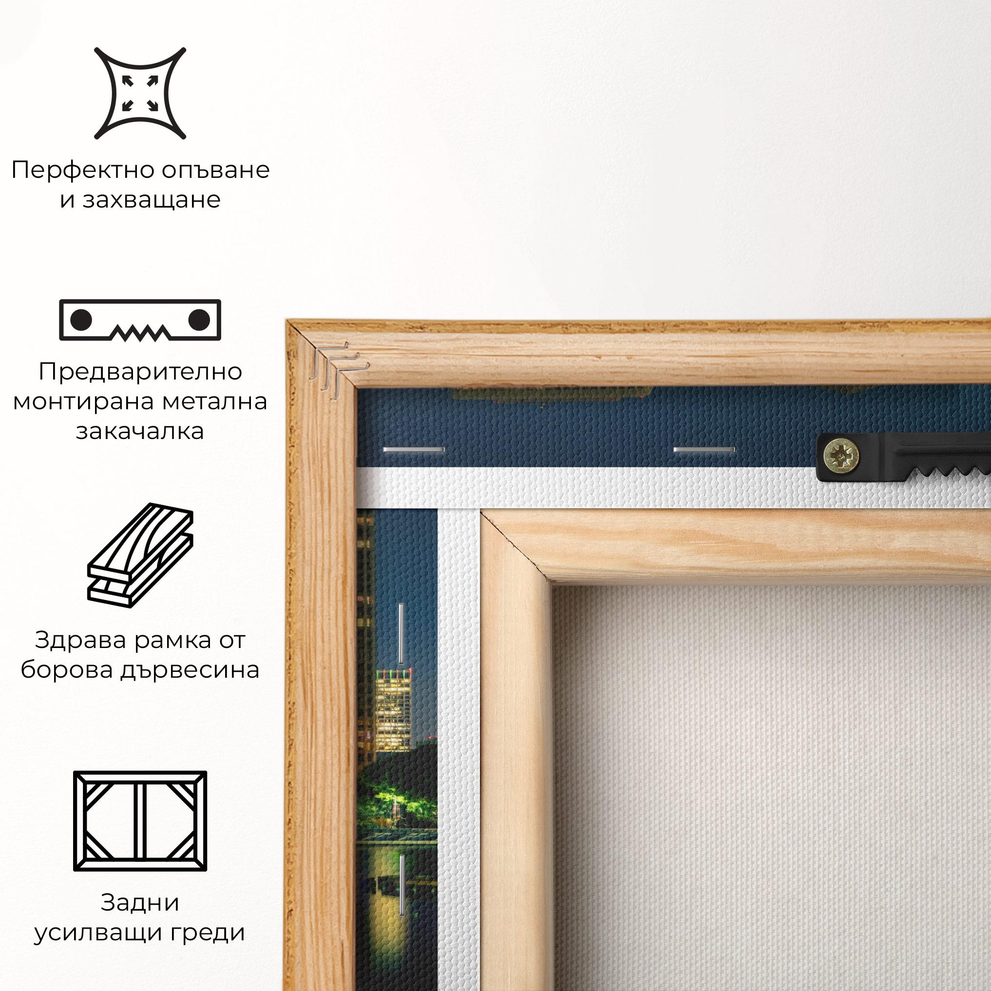 Картина на платно Los Angeles Night mockup 5