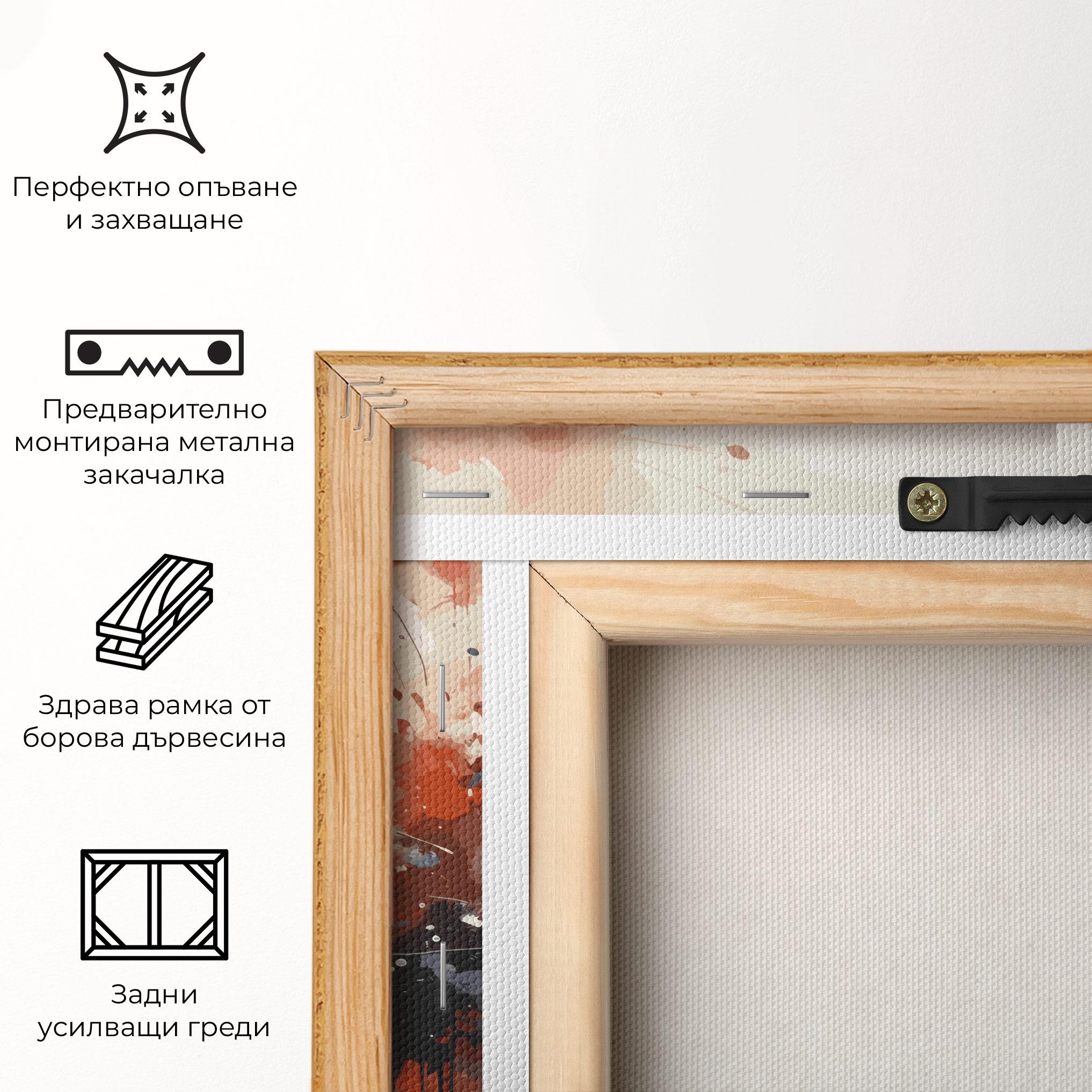 Картина на платно Red Blue Liberty Statue mockup 5