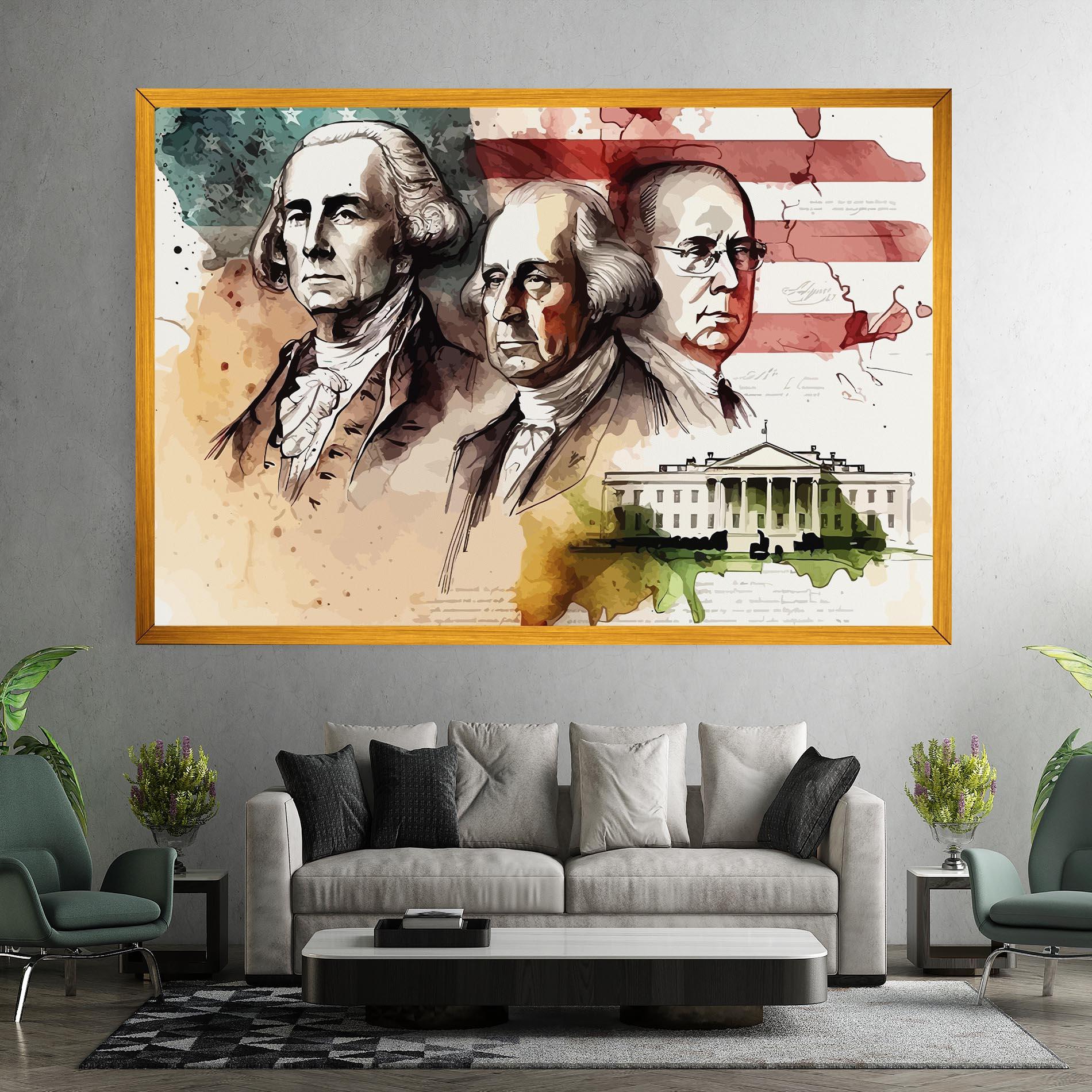 Картина на платно American Art Flag mockup 7