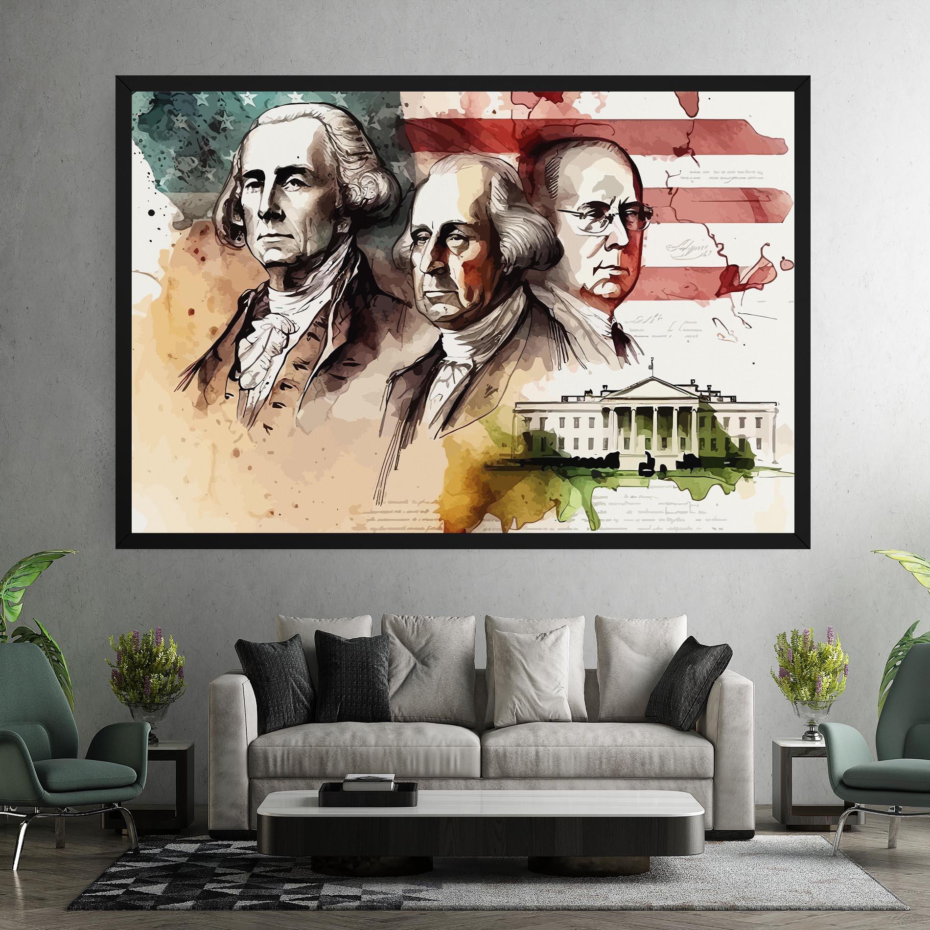 Картина на платно American Art Flag mockup 7