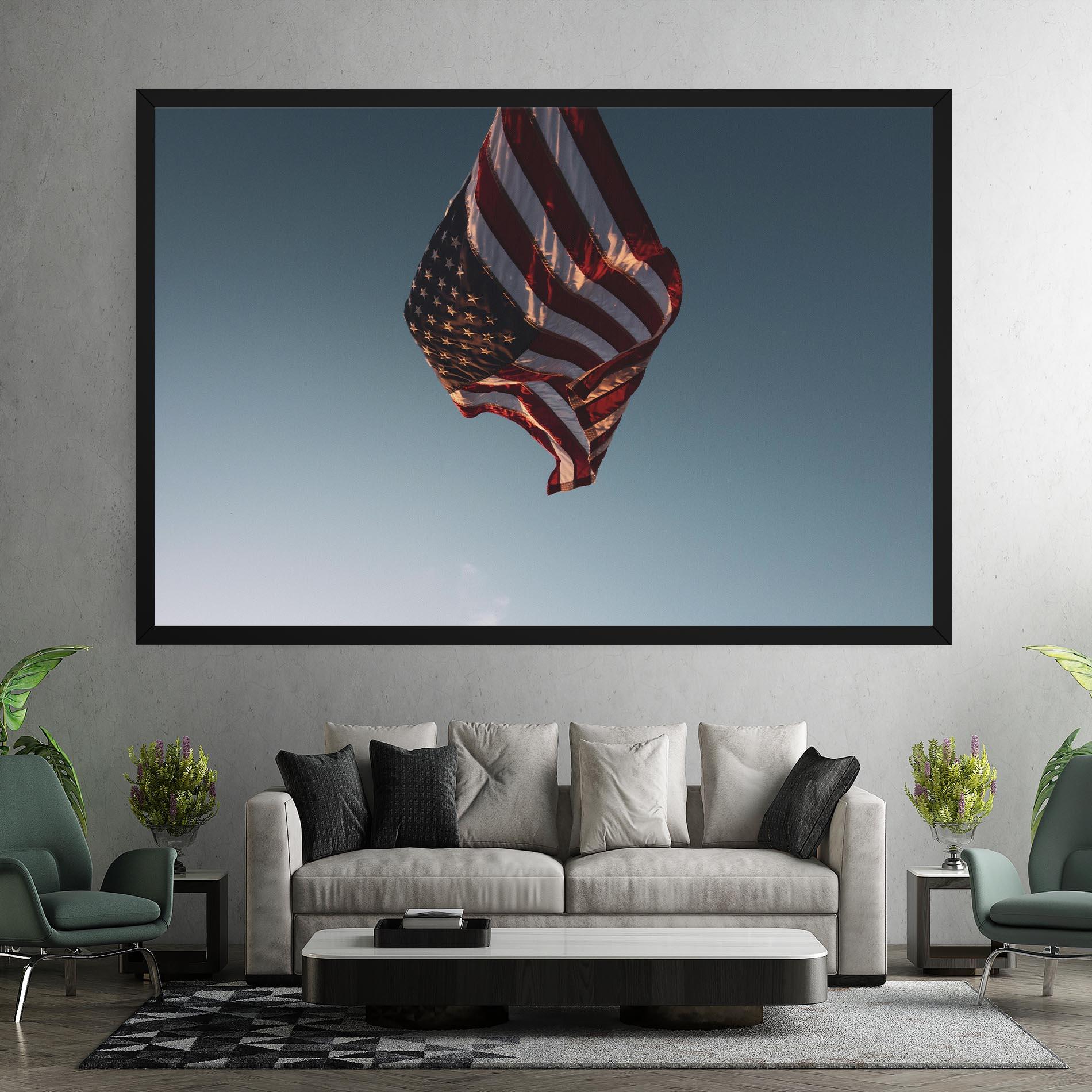 Картина на платно Usa Flag mockup 7