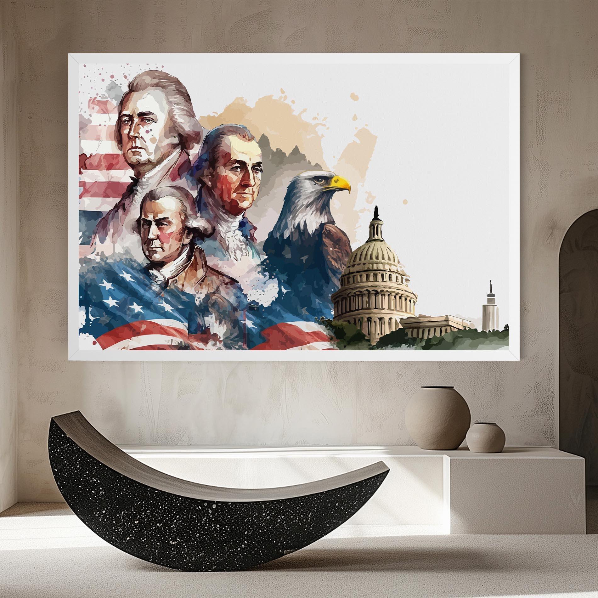 Картина на платно American Flag Art mockup 8