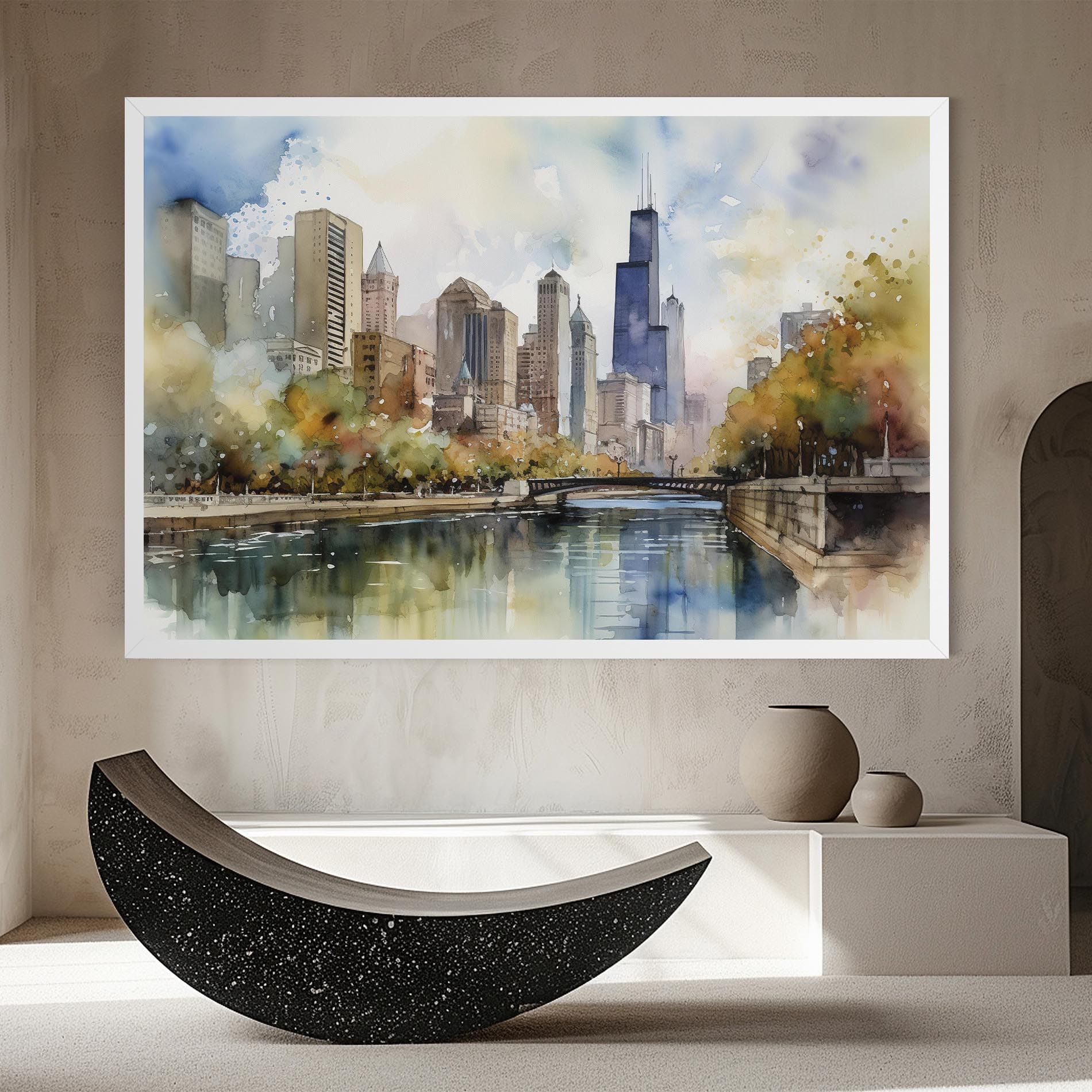 City Skyline Painting mockup 8