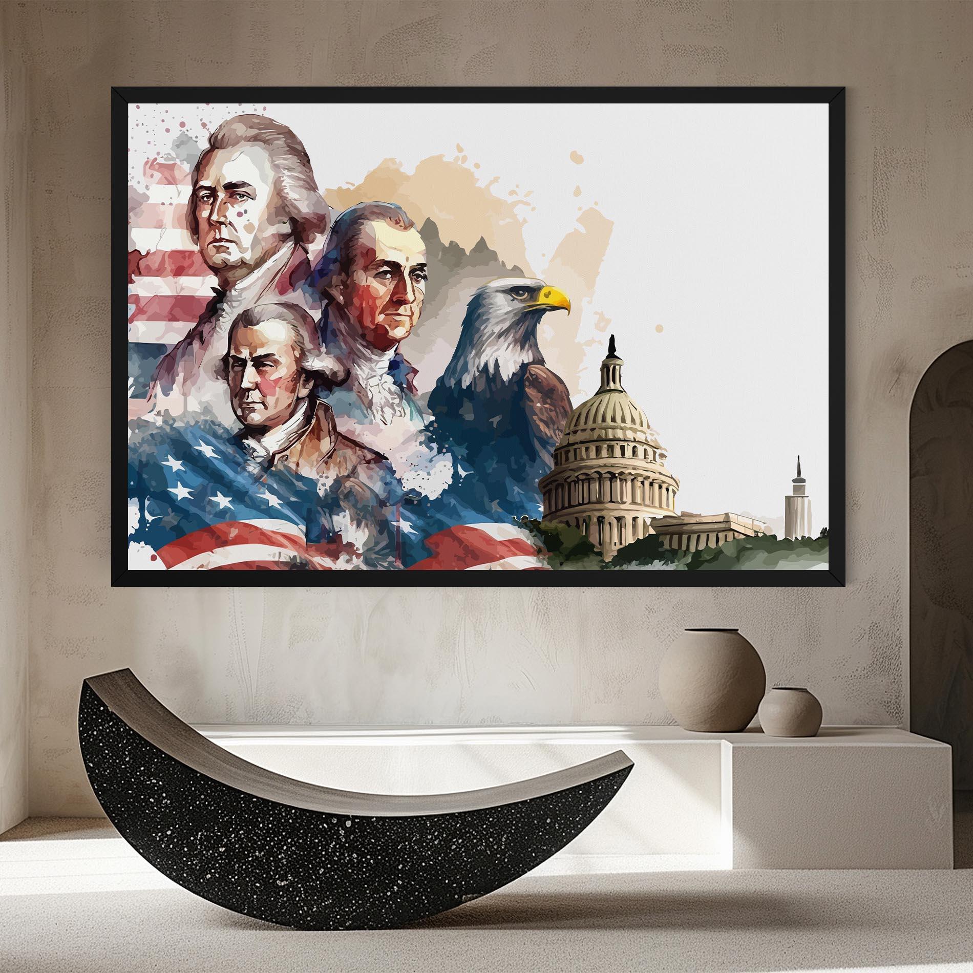 Картина на платно American Flag Art mockup 8