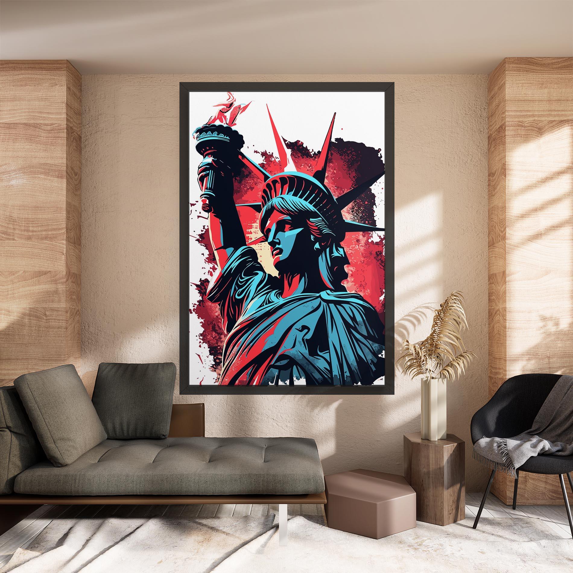 Картина на платно Liberty Statue Art mockup 8