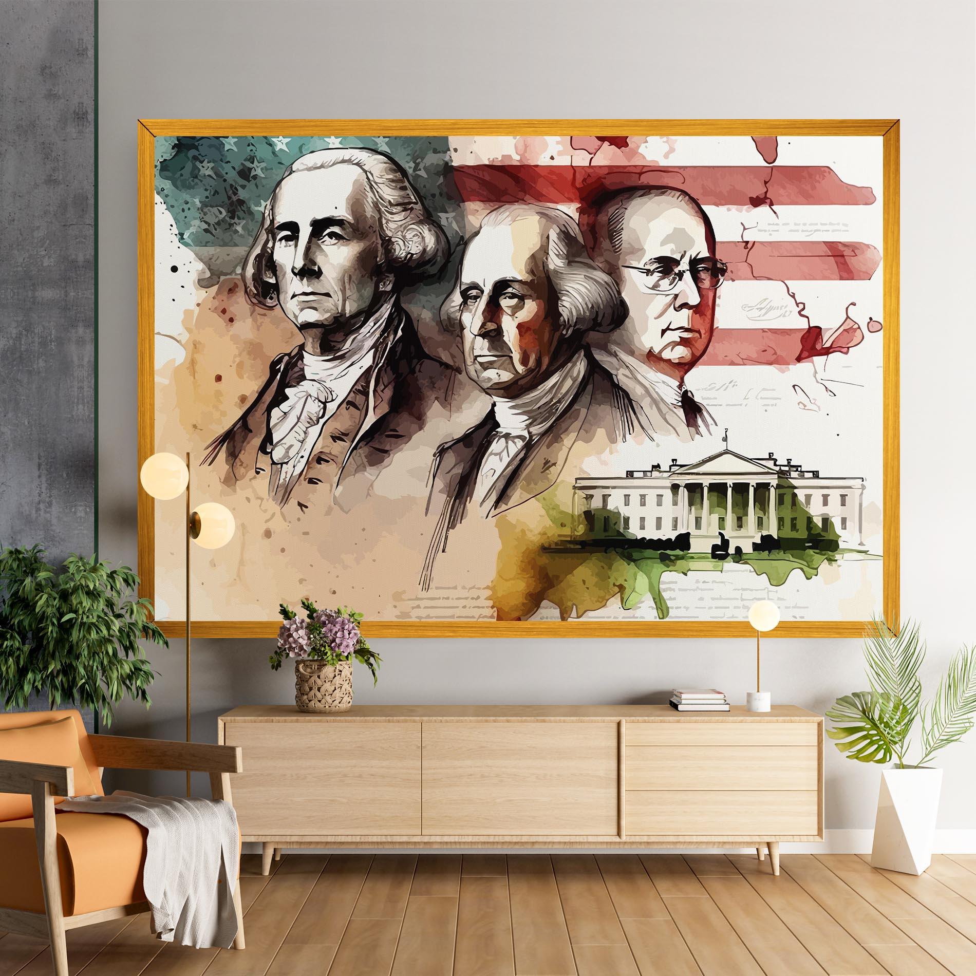 Картина на платно American Art Flag mockup 9