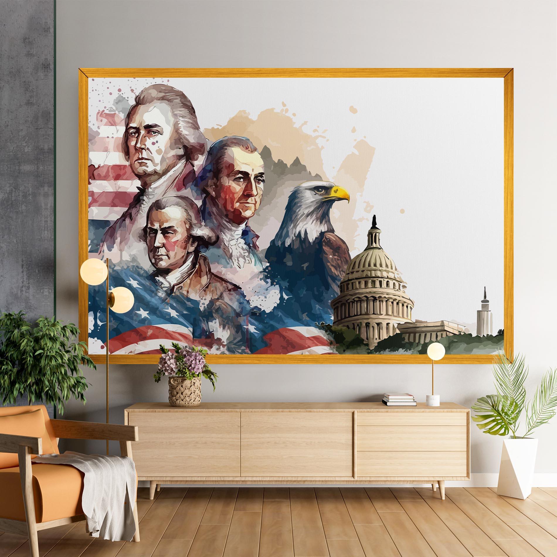 Картина на платно American Flag Art mockup 9